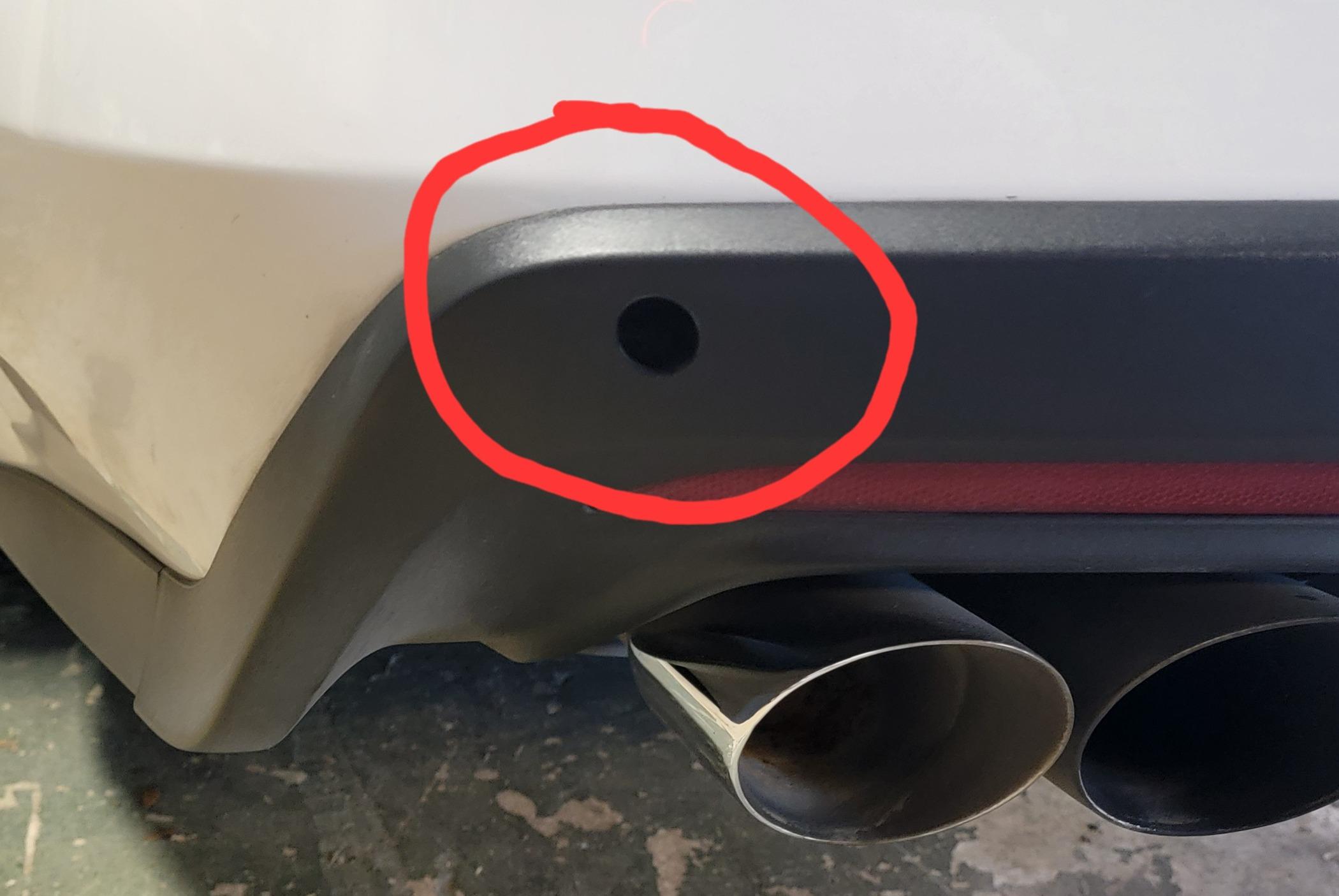 S650 Mustang Need help to identify the round "buttons" on my valance Bumper button 1