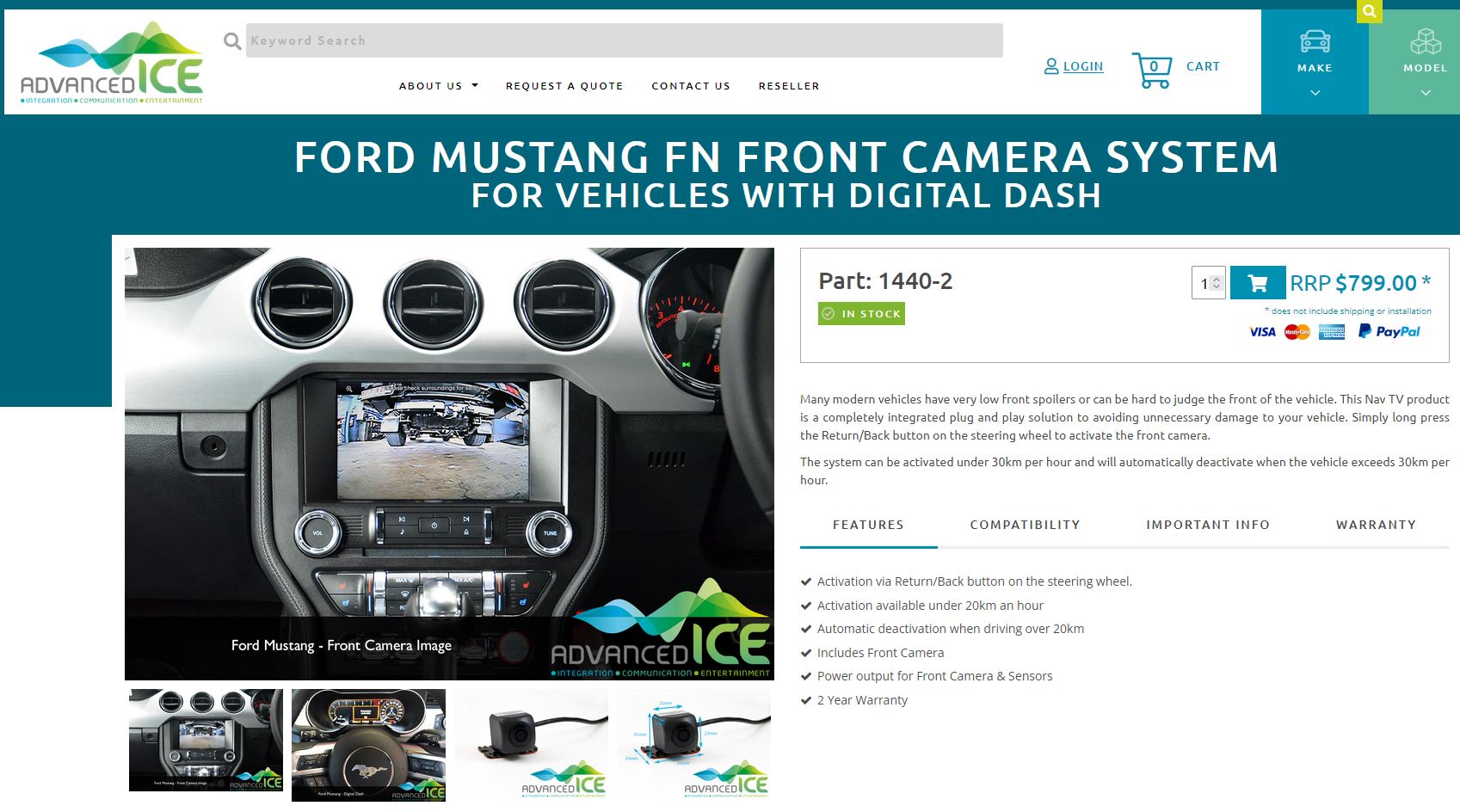 S650 Mustang Aftermarket Front Facing Camera Capture.JPG