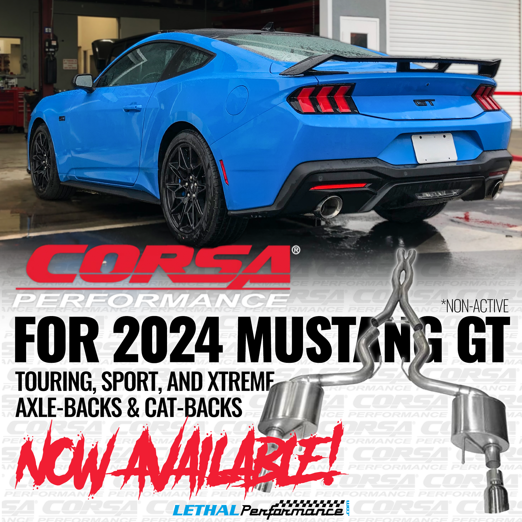 S650 Mustang Non-active exhaust recommendations? corsa 2024 