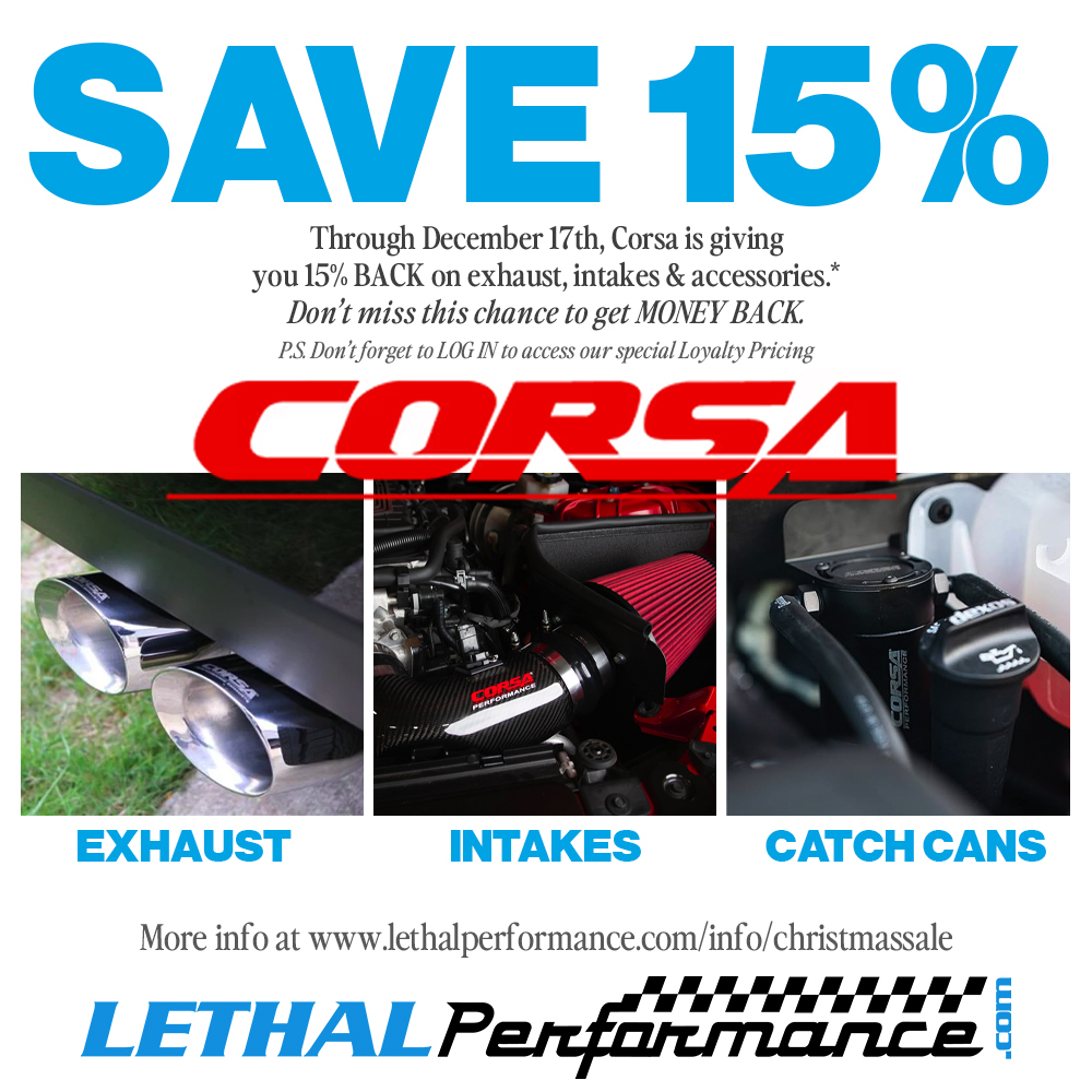 S650 Mustang Lethal Perfomance's 18 Days of Christmas SALES START NOW!! CorsaRebate