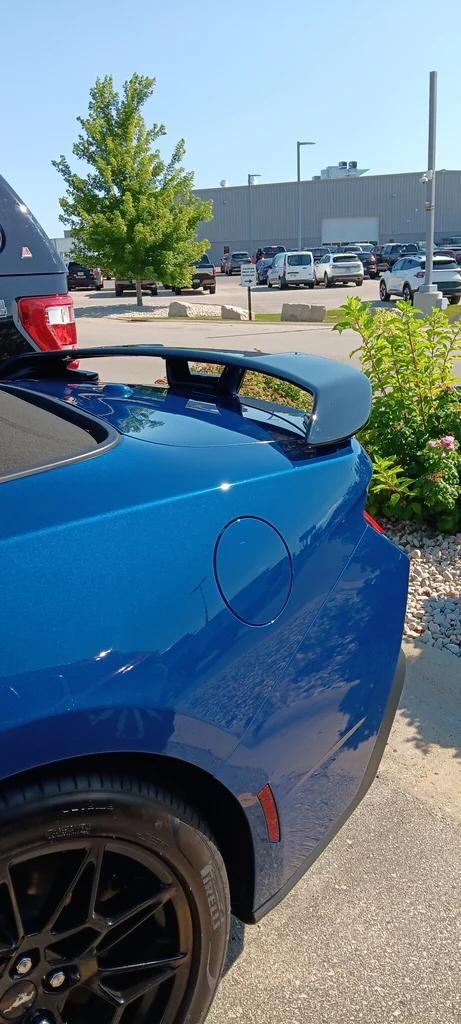 S650 Mustang Black Bumper Sections Painted Body Color (GT) DAR Spoiler 3