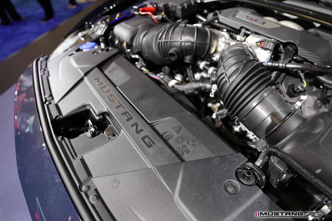 S650 Mustang NYIAS: Dark Horse Mustang (Blue Ember) & Engine Bay FIRST Look + 2024 Mustang GT Convertible Dark-Horse-2024-mustang-engine-bay-13