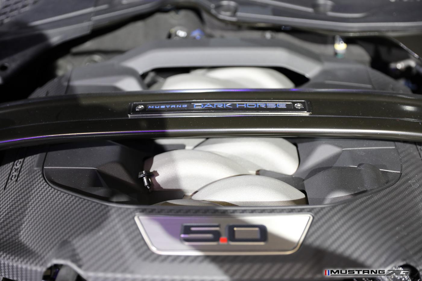S650 Mustang NYIAS: Dark Horse Mustang (Blue Ember) & Engine Bay FIRST Look + 2024 Mustang GT Convertible Dark-Horse-2024-mustang-engine-bay-26