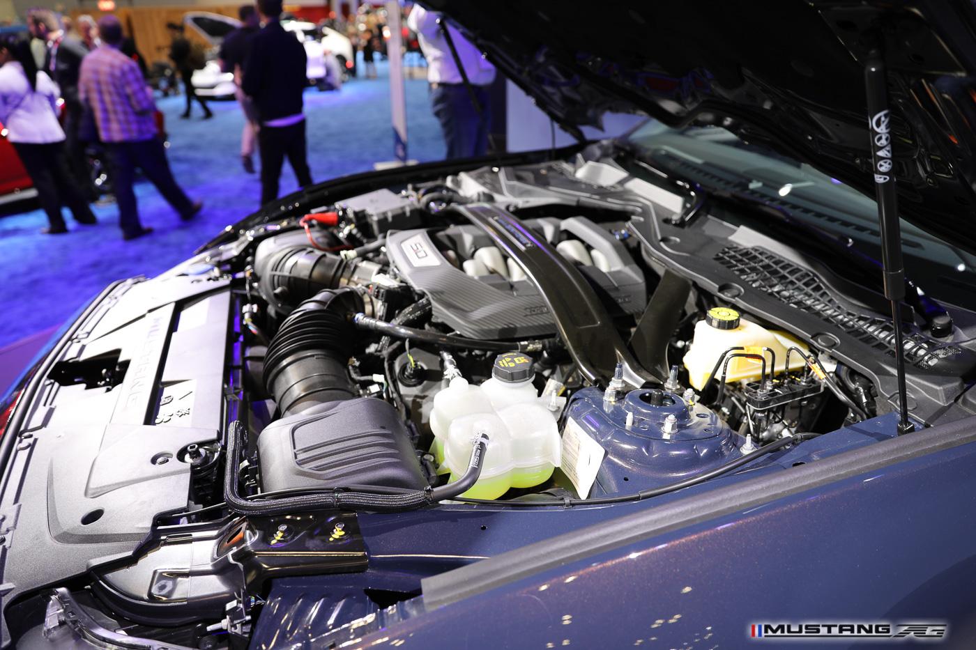 S650 Mustang NYIAS: Dark Horse Mustang (Blue Ember) & Engine Bay FIRST Look + 2024 Mustang GT Convertible Dark-Horse-2024-mustang-engine-bay-6