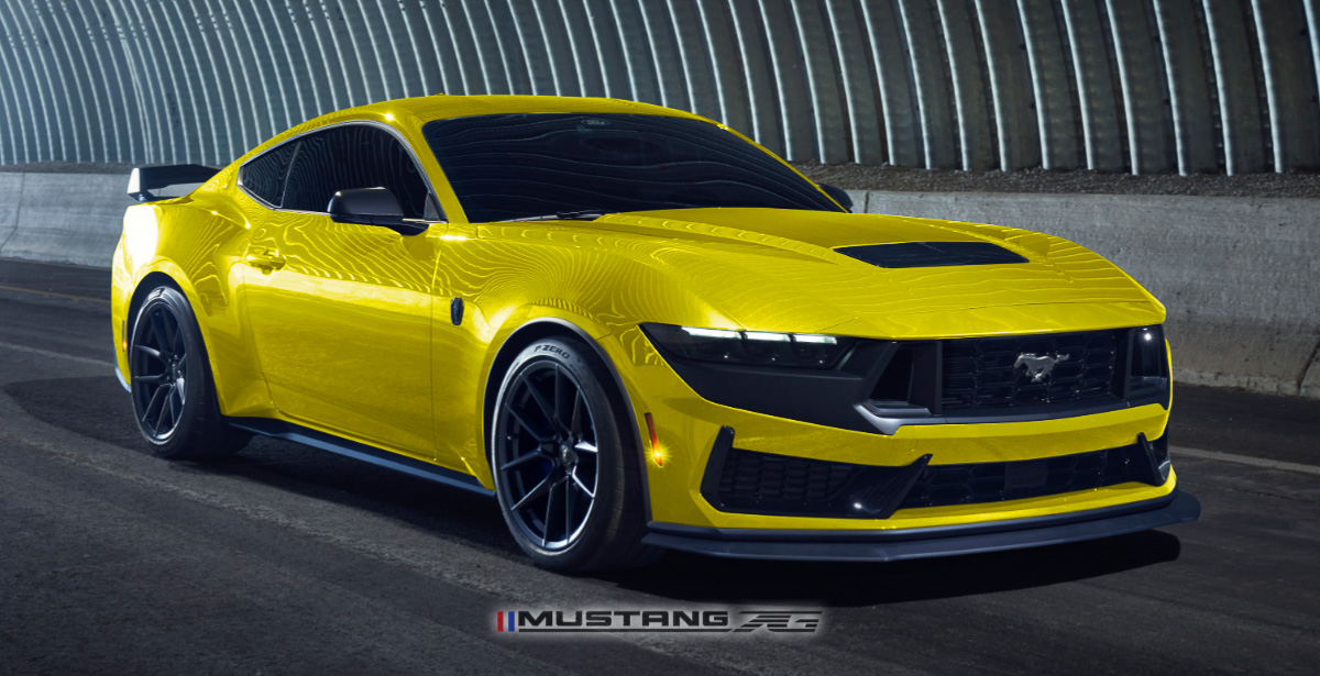 S650 Mustang Dark Horse Mustang in more colors - renderings DarkHorse_Yellow