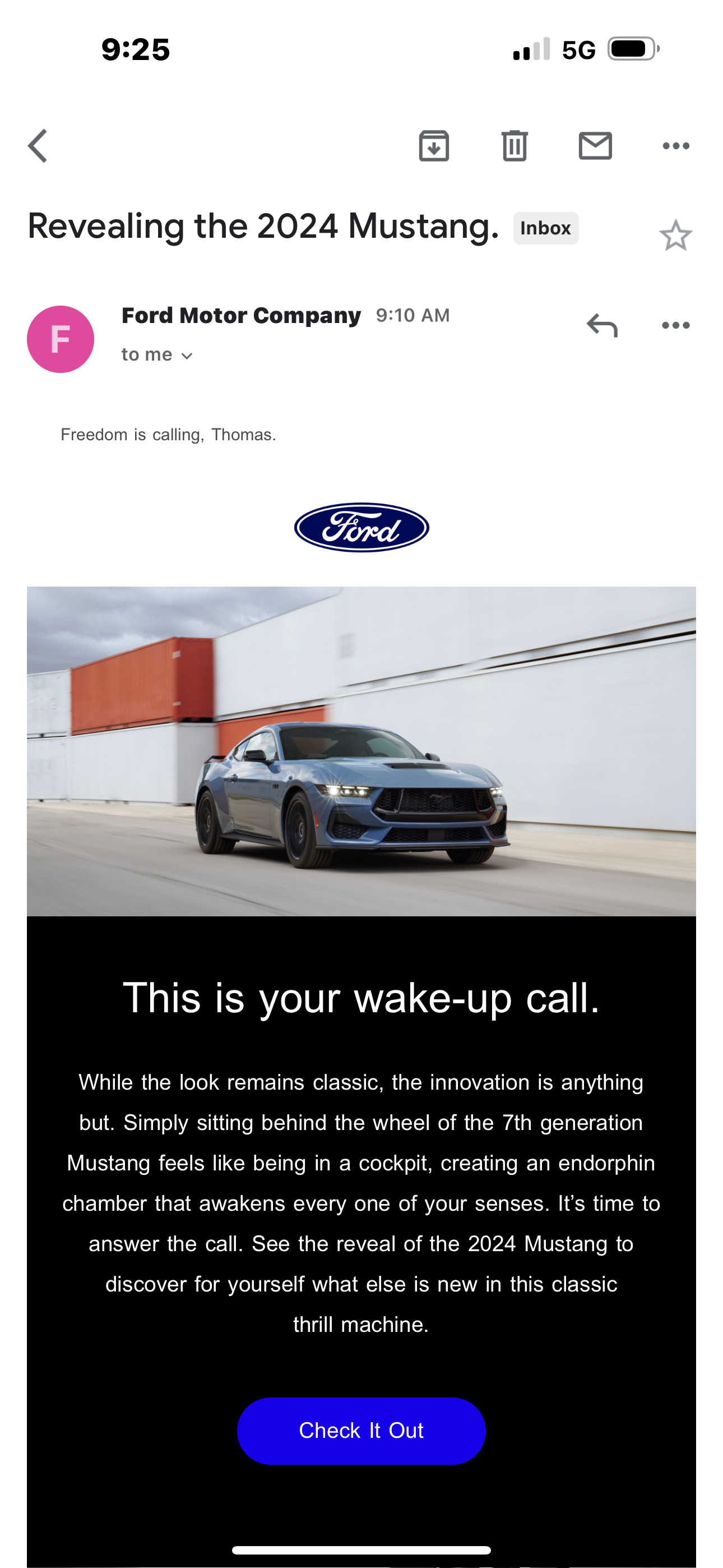 S650 Mustang "This Is Your Wake-up Call" Email Received This Morning DF18C4DA-E1C6-46C5-907B-87B257E73661