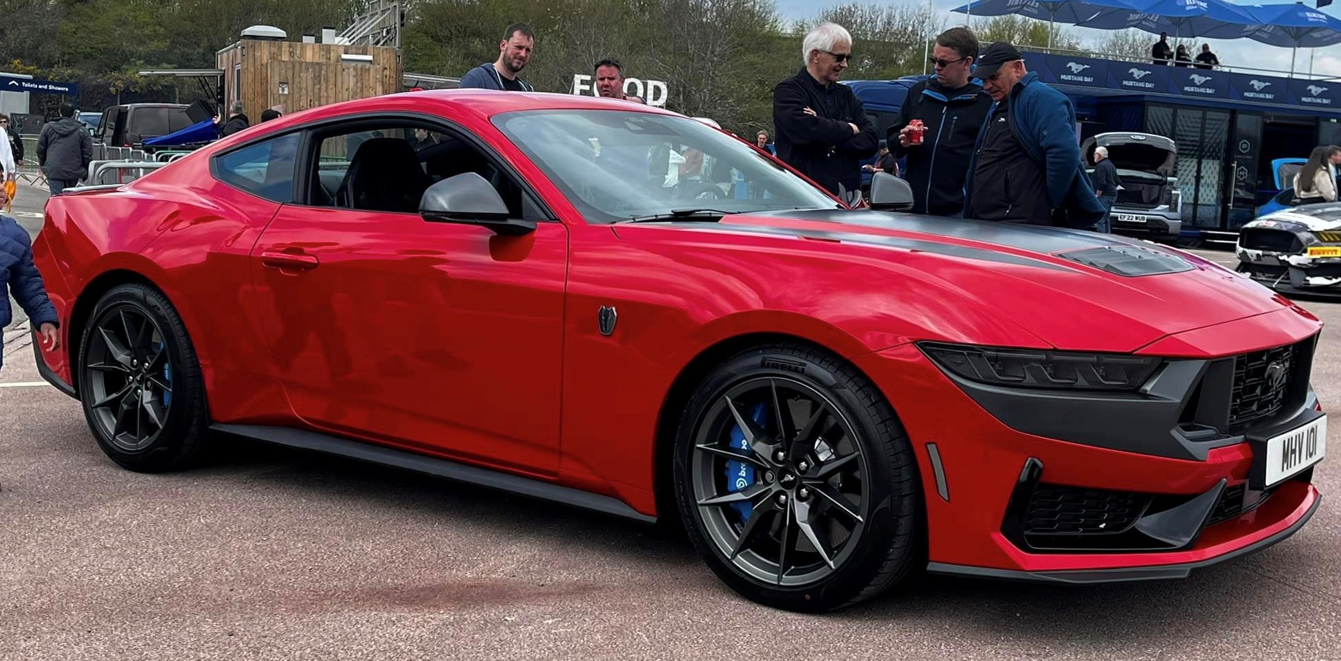 S650 Mustang UK reveal of the S650: Race Red Dark Horse Mustang DH 14