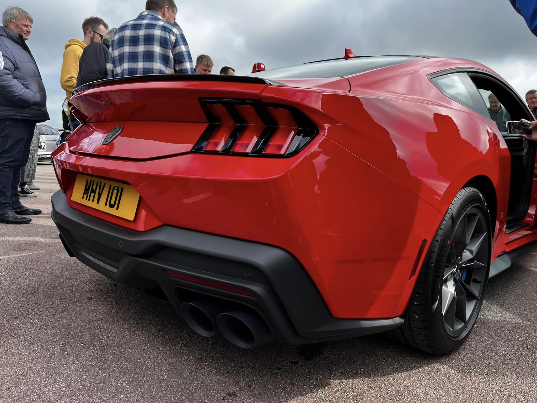 S650 Mustang UK reveal of the S650: Race Red Dark Horse Mustang DH 16