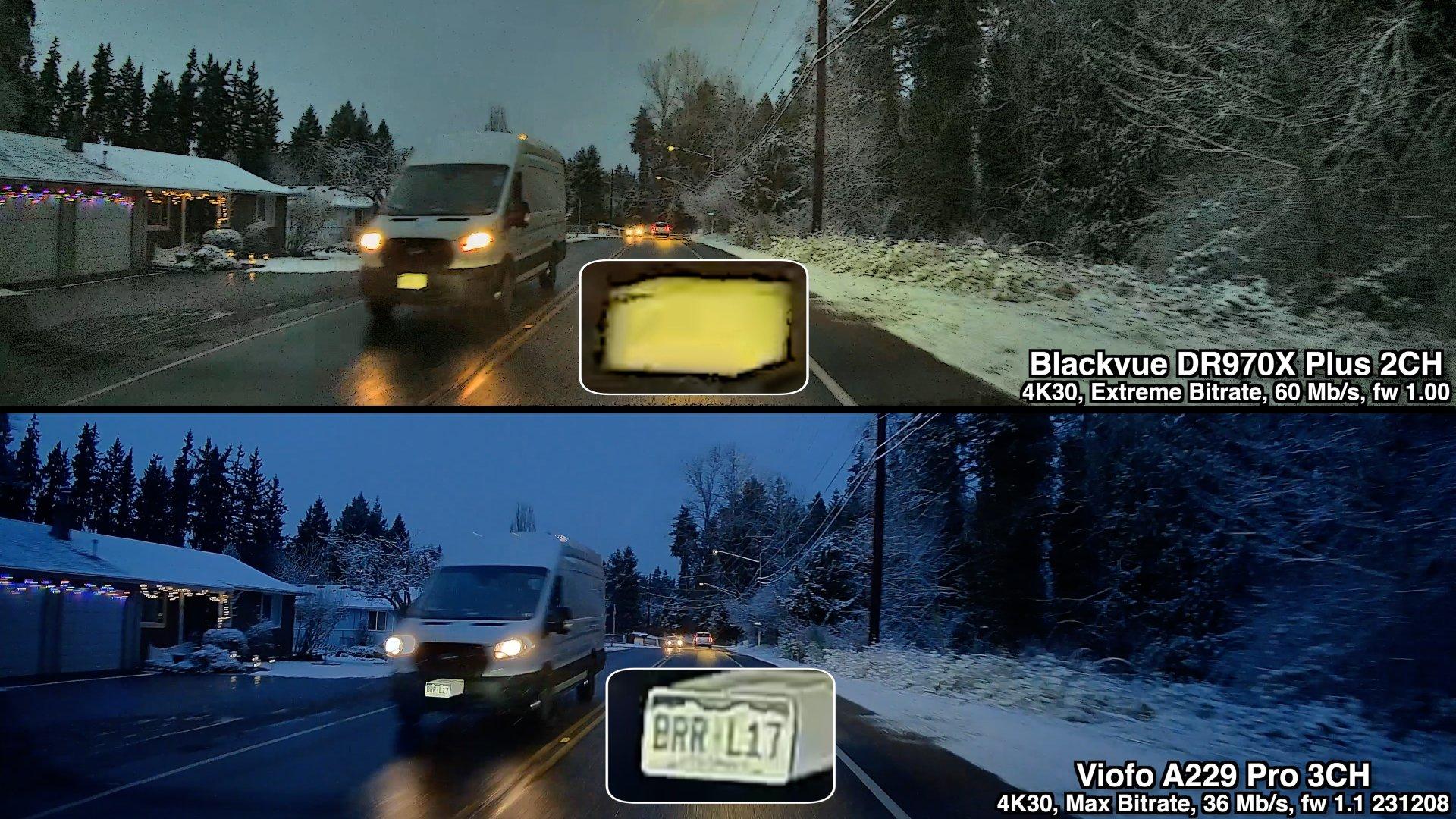S650 Mustang The Dash cam thread DR970X Plus 2CH vs A139 Pro 3CH front plate comparison