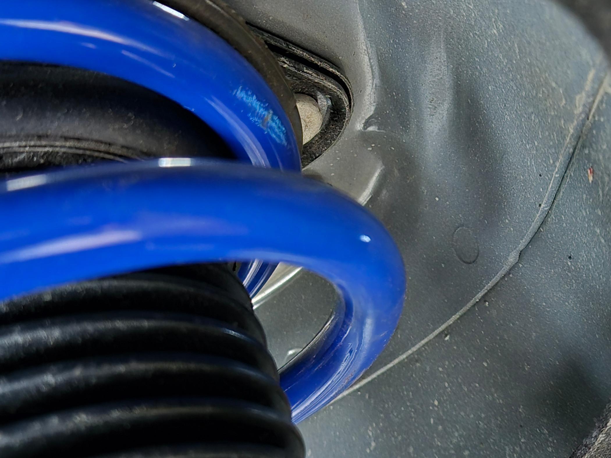 S650 Mustang Front suspension "clunks" when driving over bump/dips after mild Steeda lowering springs. driver 1