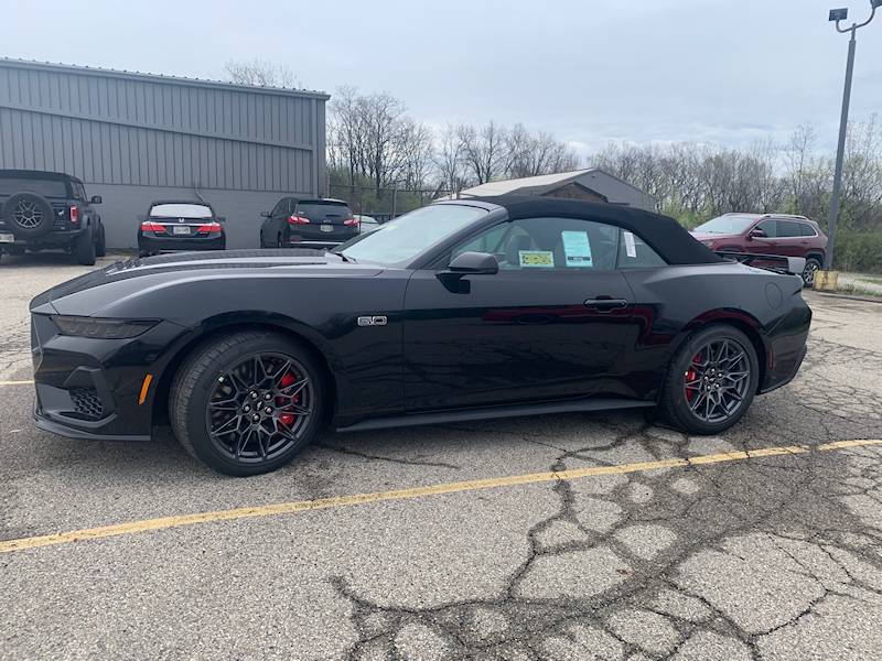 S650 Mustang Convertible Spoiler Options Drivers Side