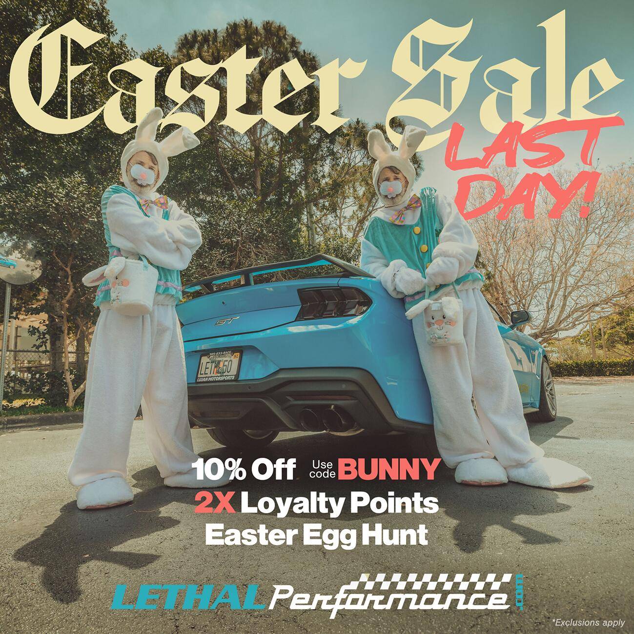 S650 Mustang Easter SALE 2025 at Lethal Performance! eastersale_1x1 last