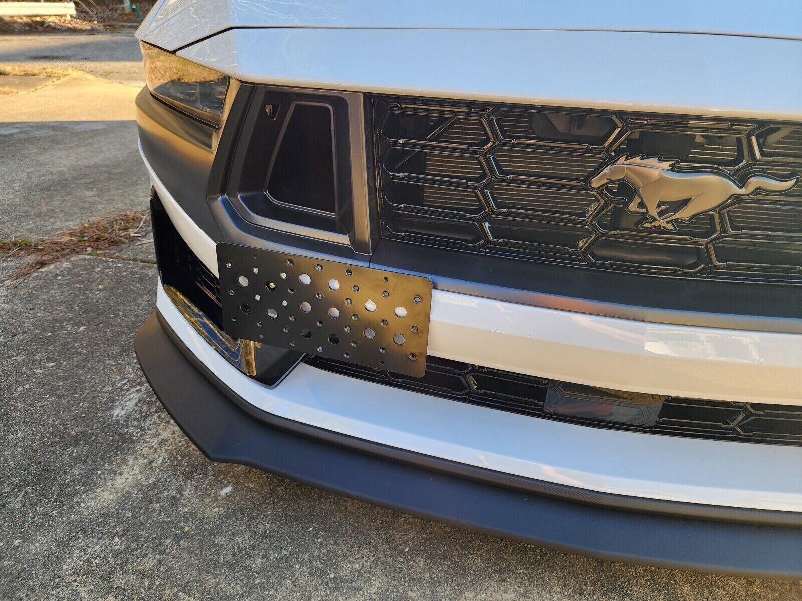S650 Mustang Front license plate bracket - is it installed at factory or dealer Ebay License Plate