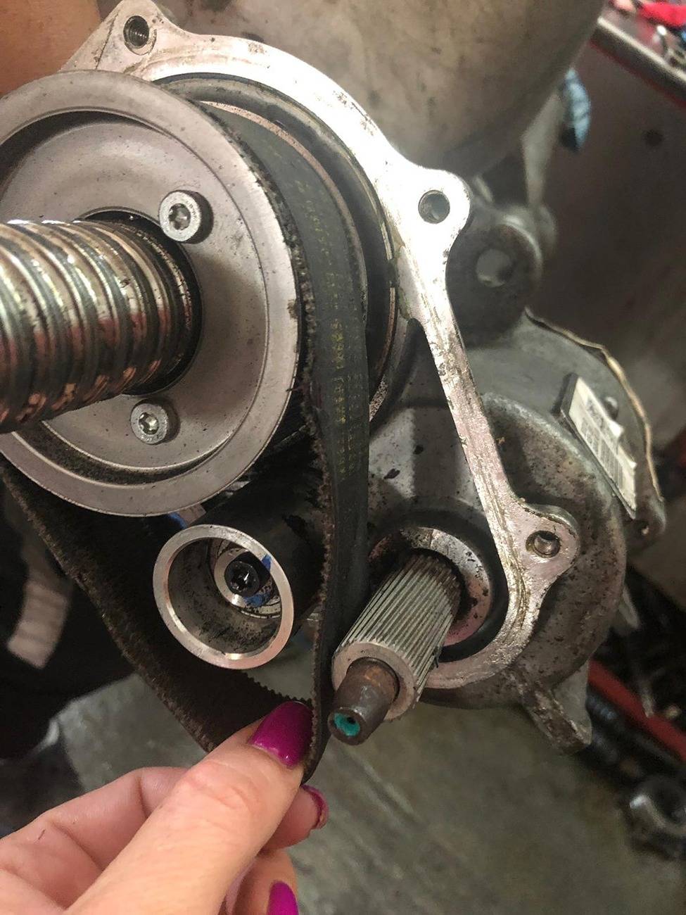 S650 Mustang Power steering locked while driving epas belt fail
