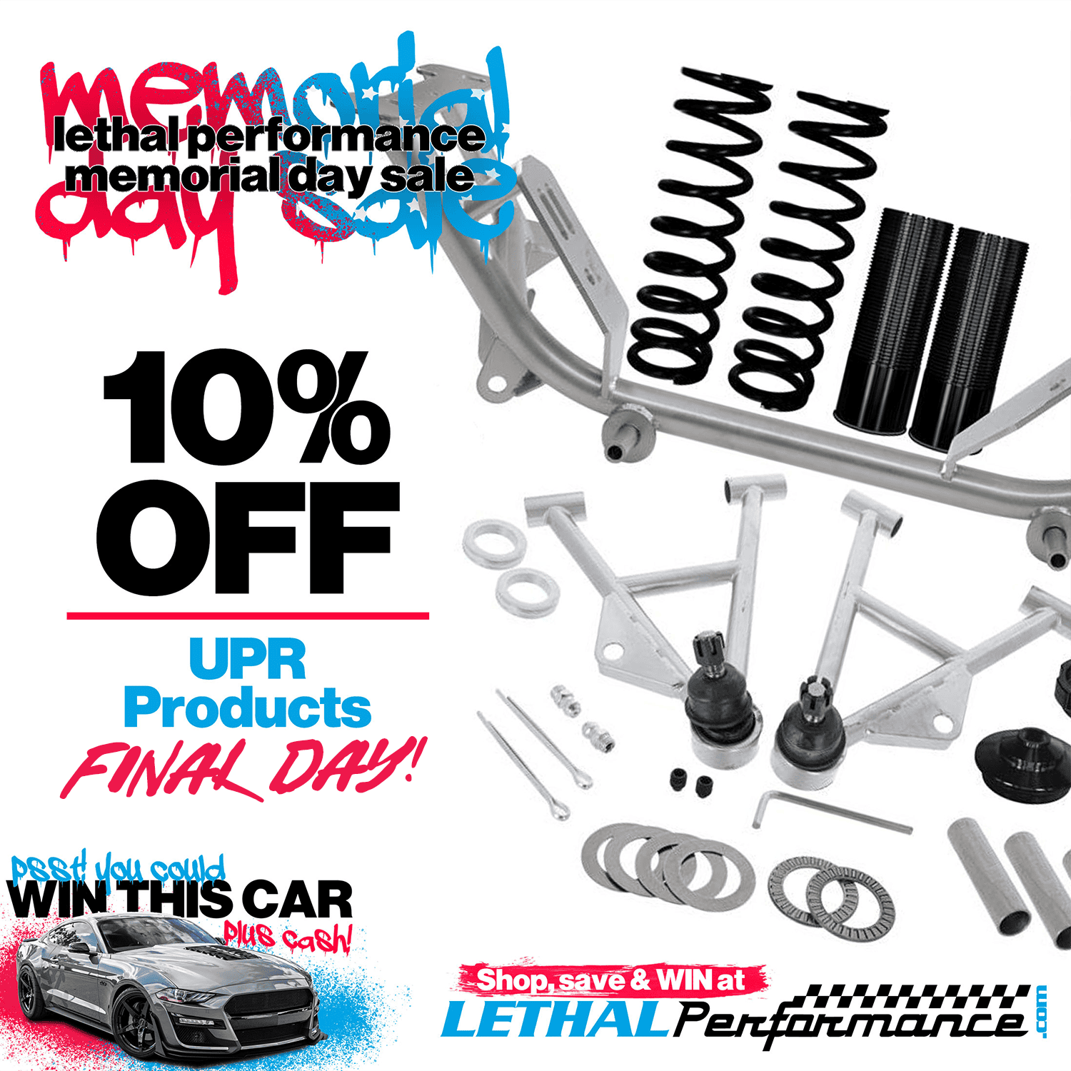 S650 Mustang MEMORIAL DAY SALE 2024 at Lethal Performance! final day upr sus mem day (1)