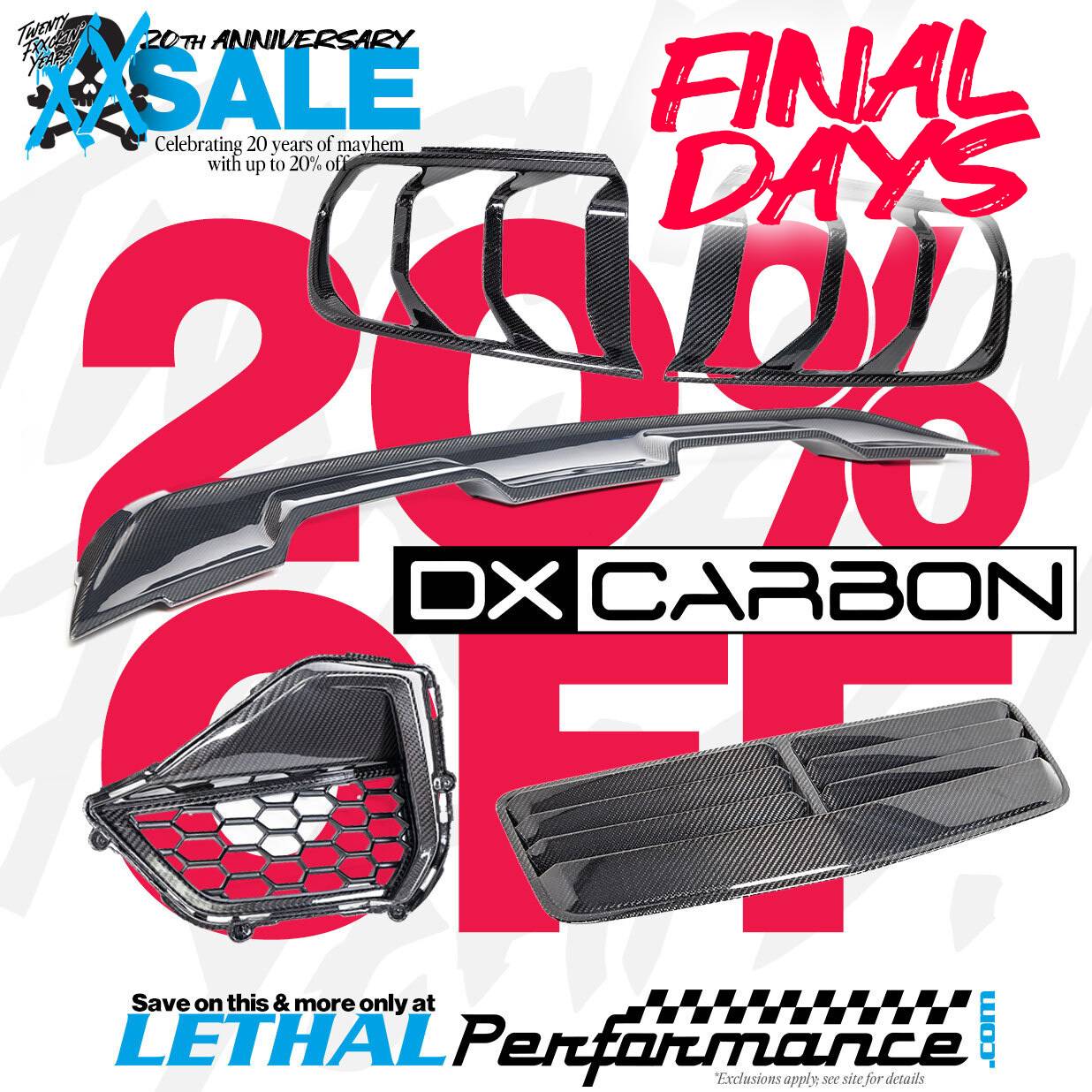 S650 Mustang Our 20 Year Anniversary Sale Has BEGUN! final days dx carbon