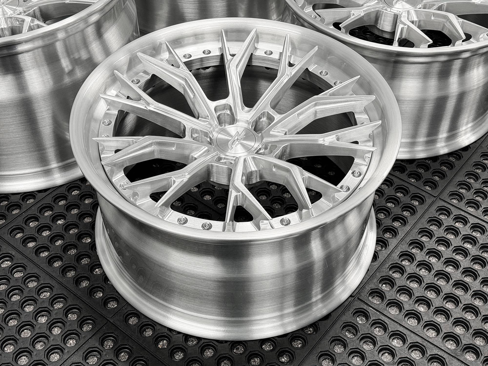 S650 Mustang 19" and 20" Forgedlite Wheels for your S650 Ford Mustang FORGEDLITE-DC11-2PC-FULL-BRUSHED-ALUMINUM-4