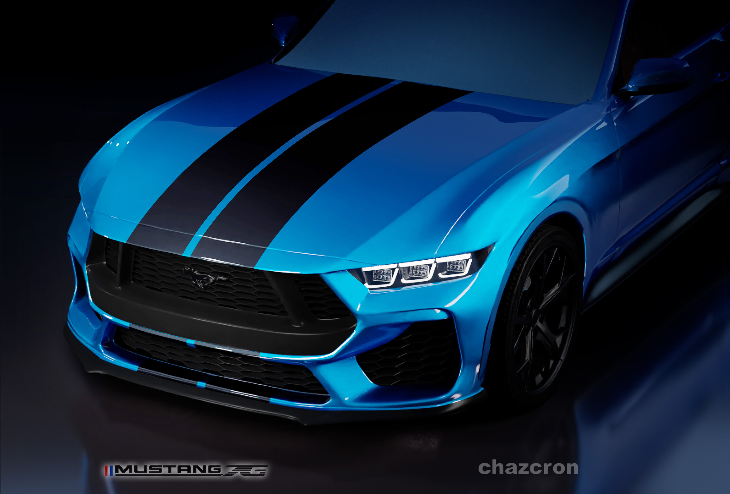S650 Mustang chazcron weighs in... 7th gen 2023 Mustang S650 3D model & renderings in several colors! GB_B
