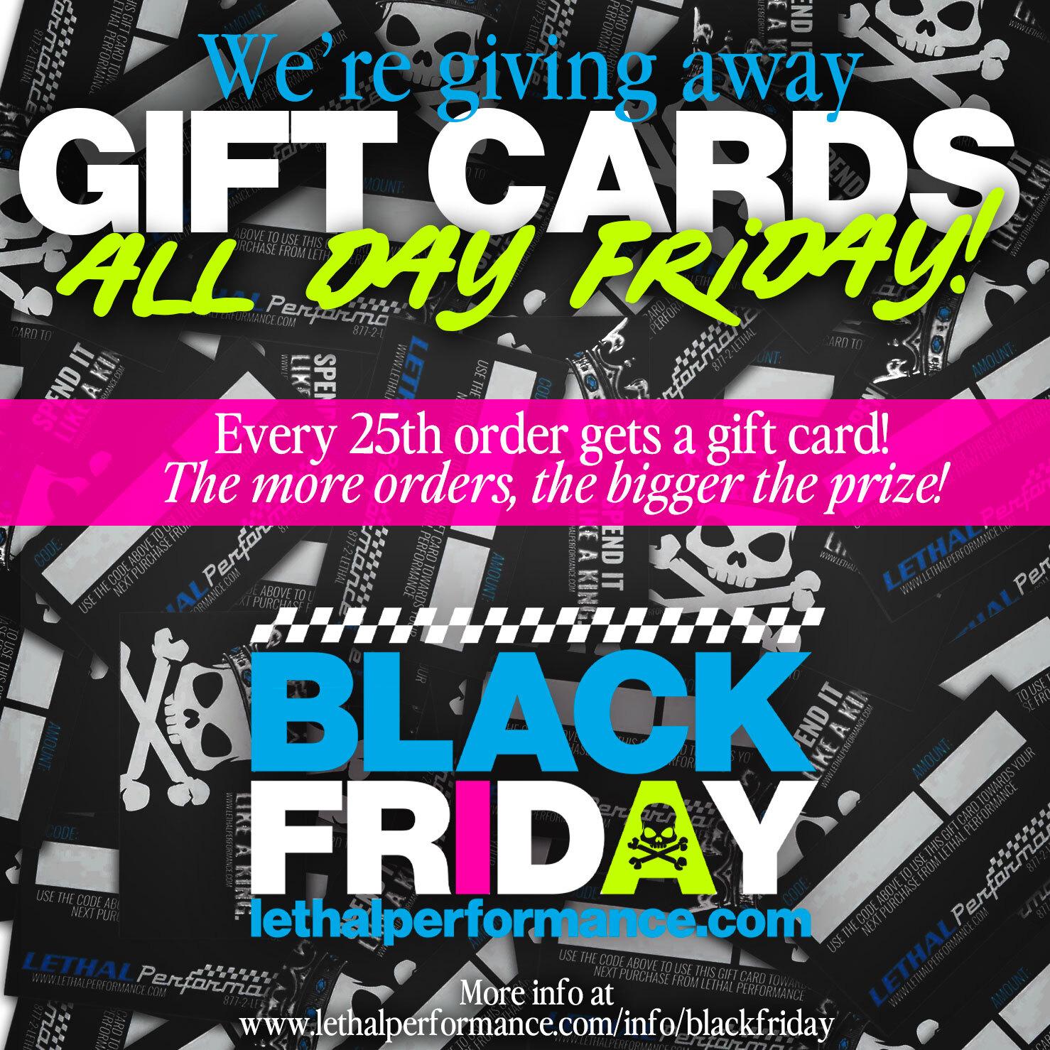 S650 Mustang Black Friday starts NOW! Up to 50% off! GiftCards_BlackFriday
