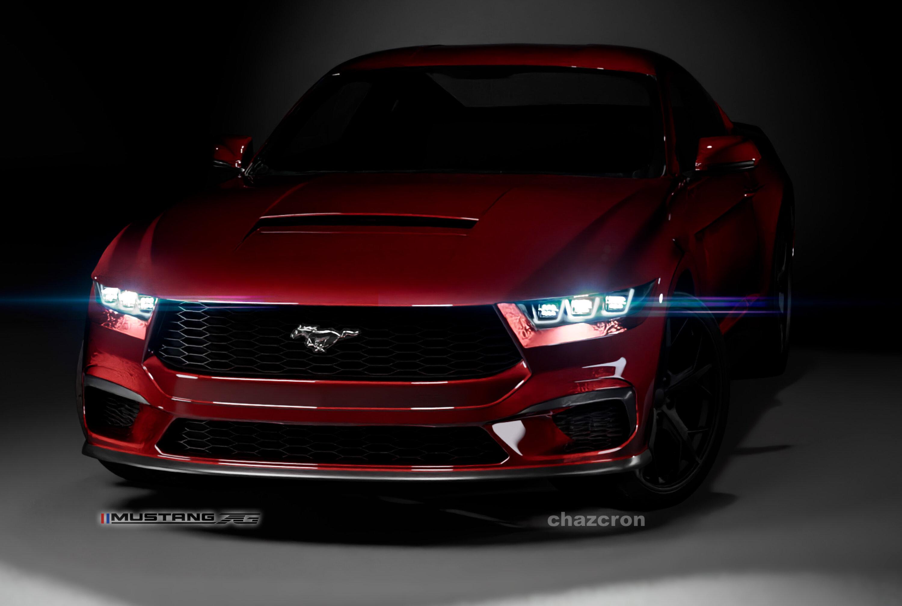 S650 Mustang chazcron weighs in... 7th gen 2023 Mustang S650 3D model & renderings in several colors! HeadlightsRefined_3