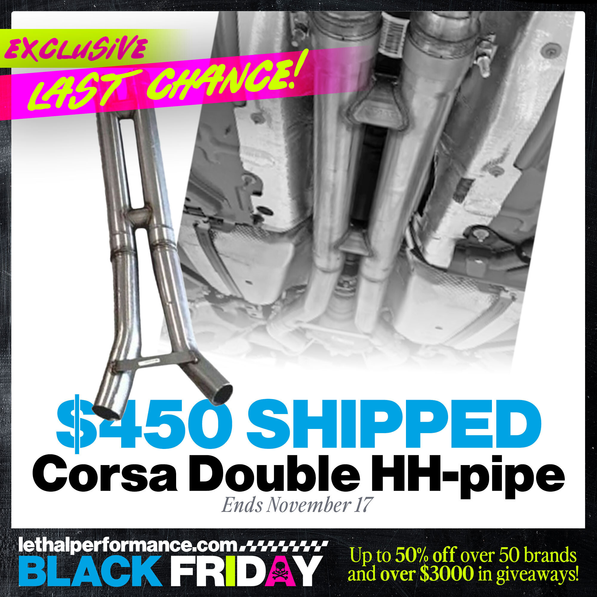 S650 Mustang Black Friday starts NOW! Up to 50% off! HHpipe_LastChance