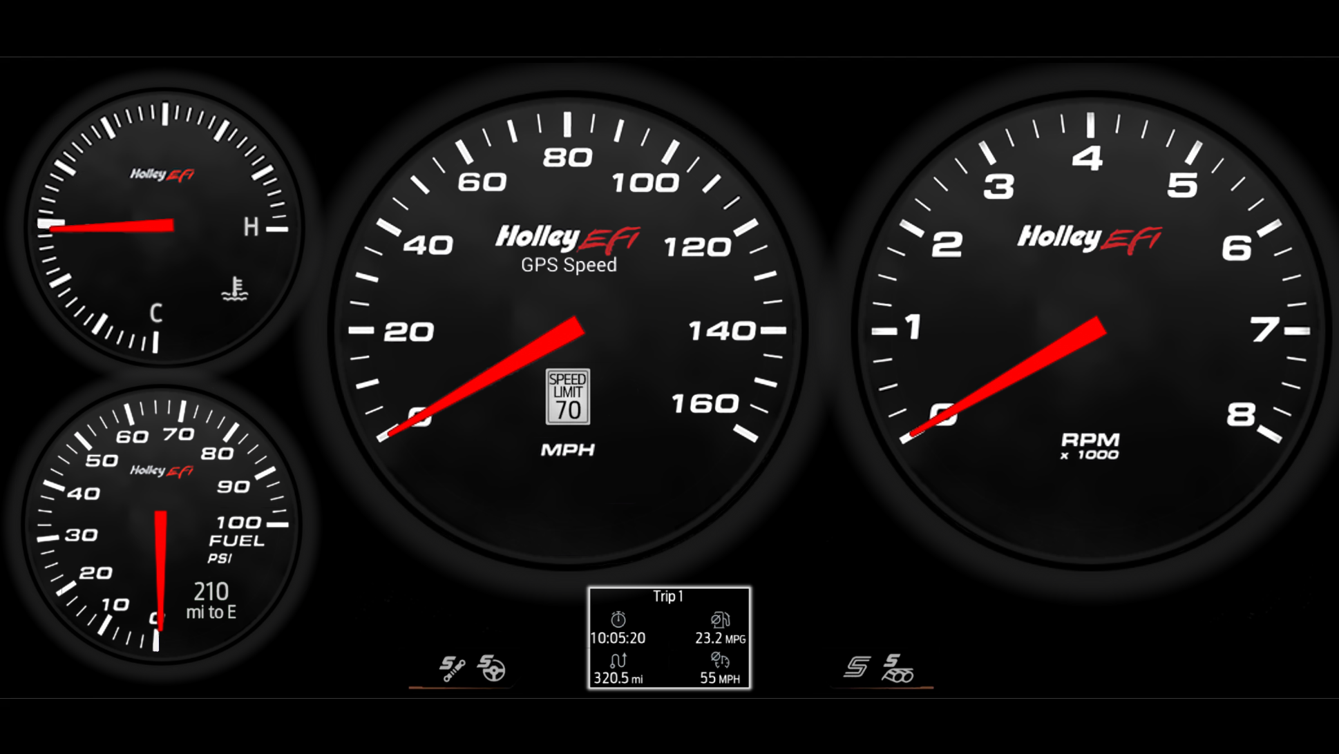 S650 Mustang What if there were more Classic Gauge Clusters? Holley Sniper Pro