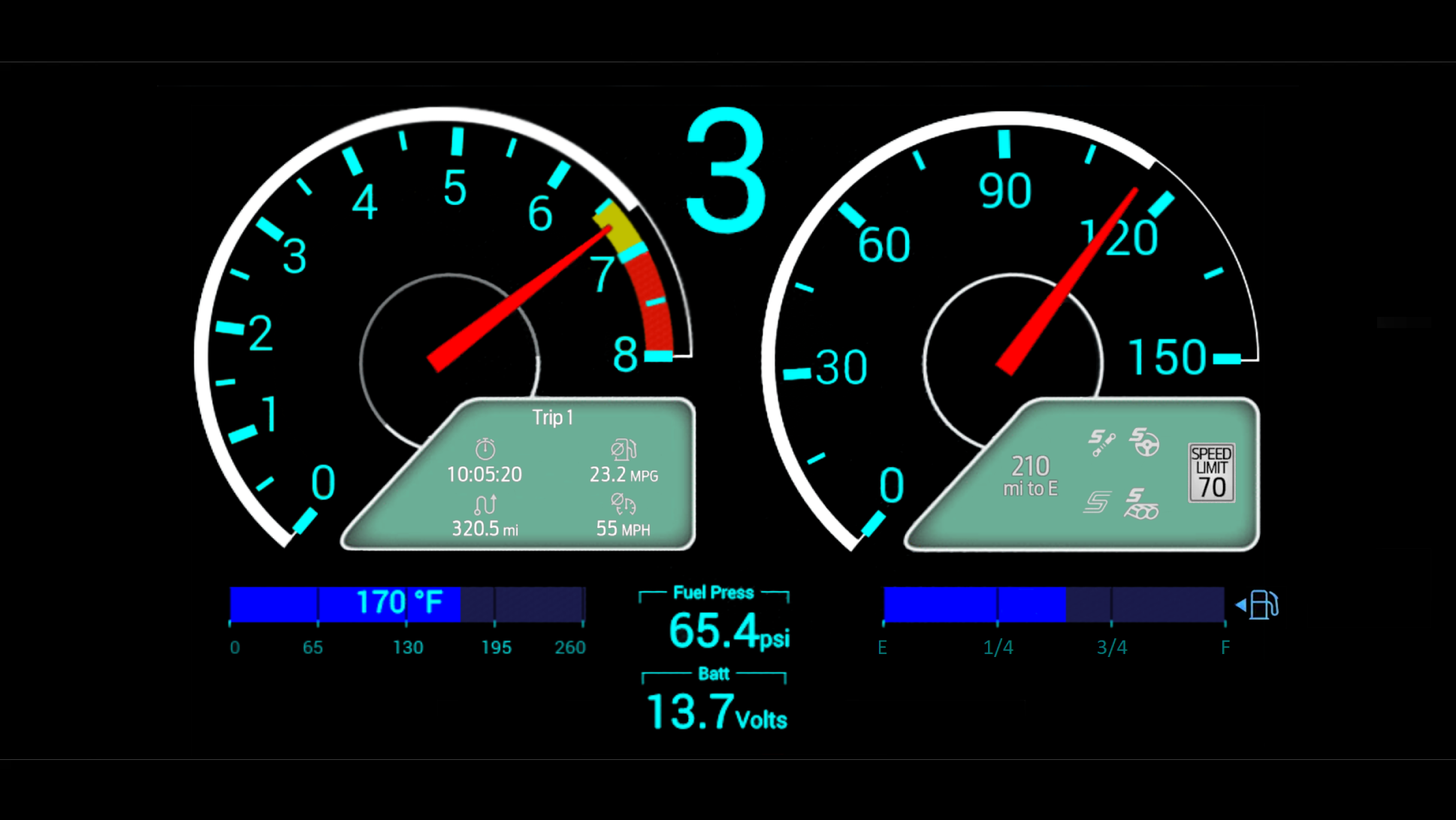 S650 Mustang What if there were more Classic Gauge Clusters? Holly EFI 1