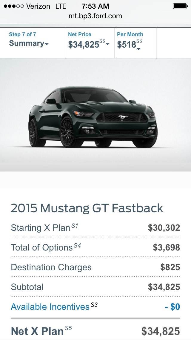 S650 Mustang X-Plan on New Mustang image