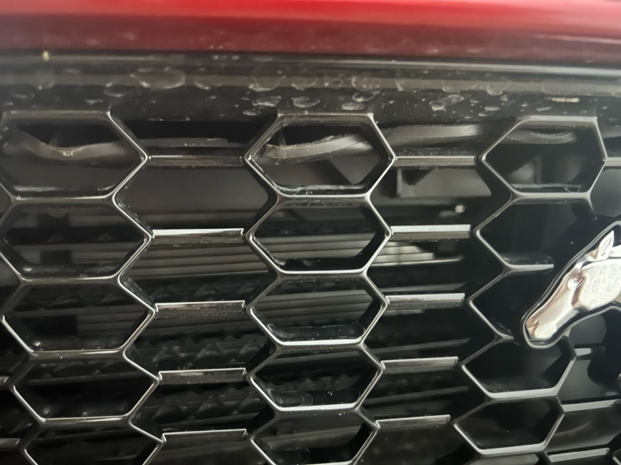 S650 Mustang Rubber piece hanging down behind grille image1 (1)
