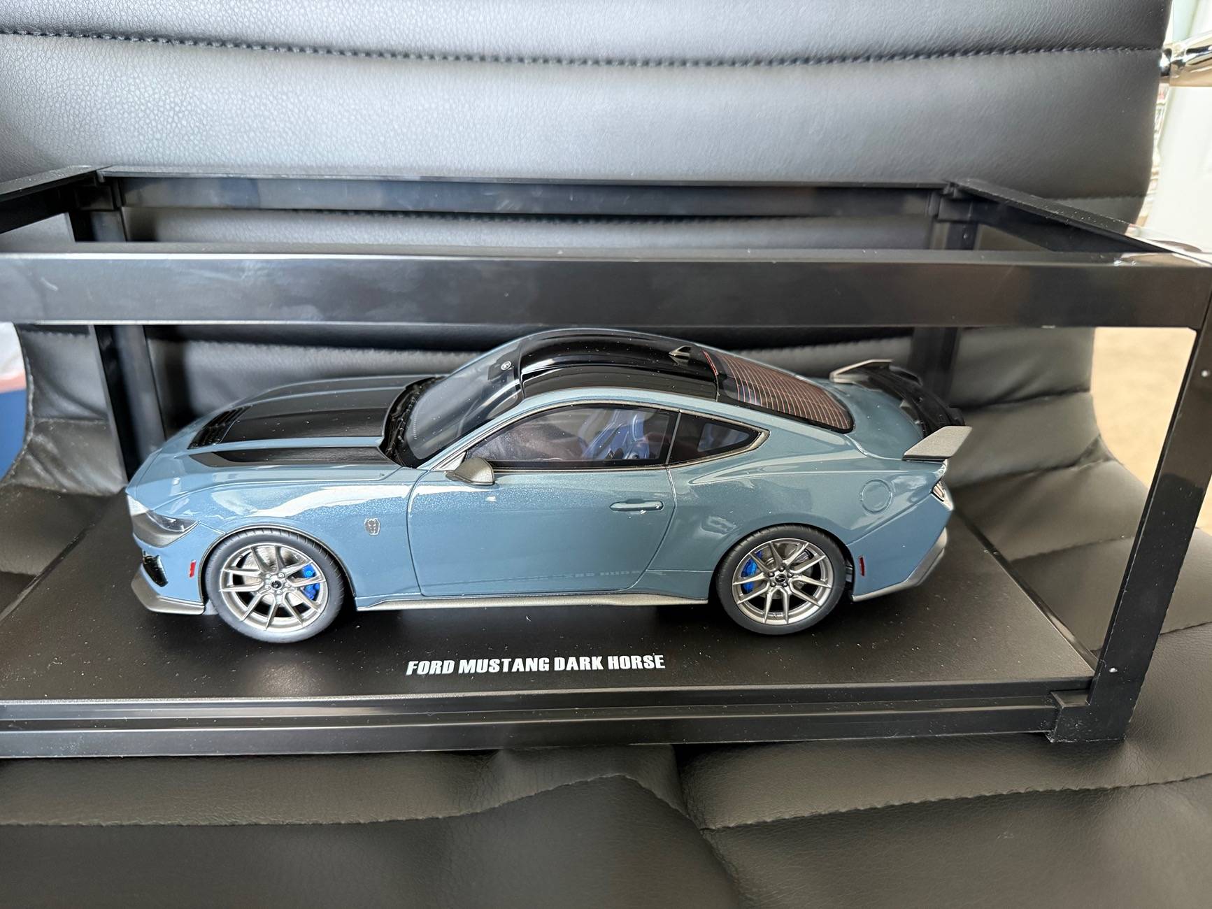 S650 Mustang First S650 2024 Ford Mustang Diecast! 1/18 Dark Horse in Carbonized Gray IMG_0108