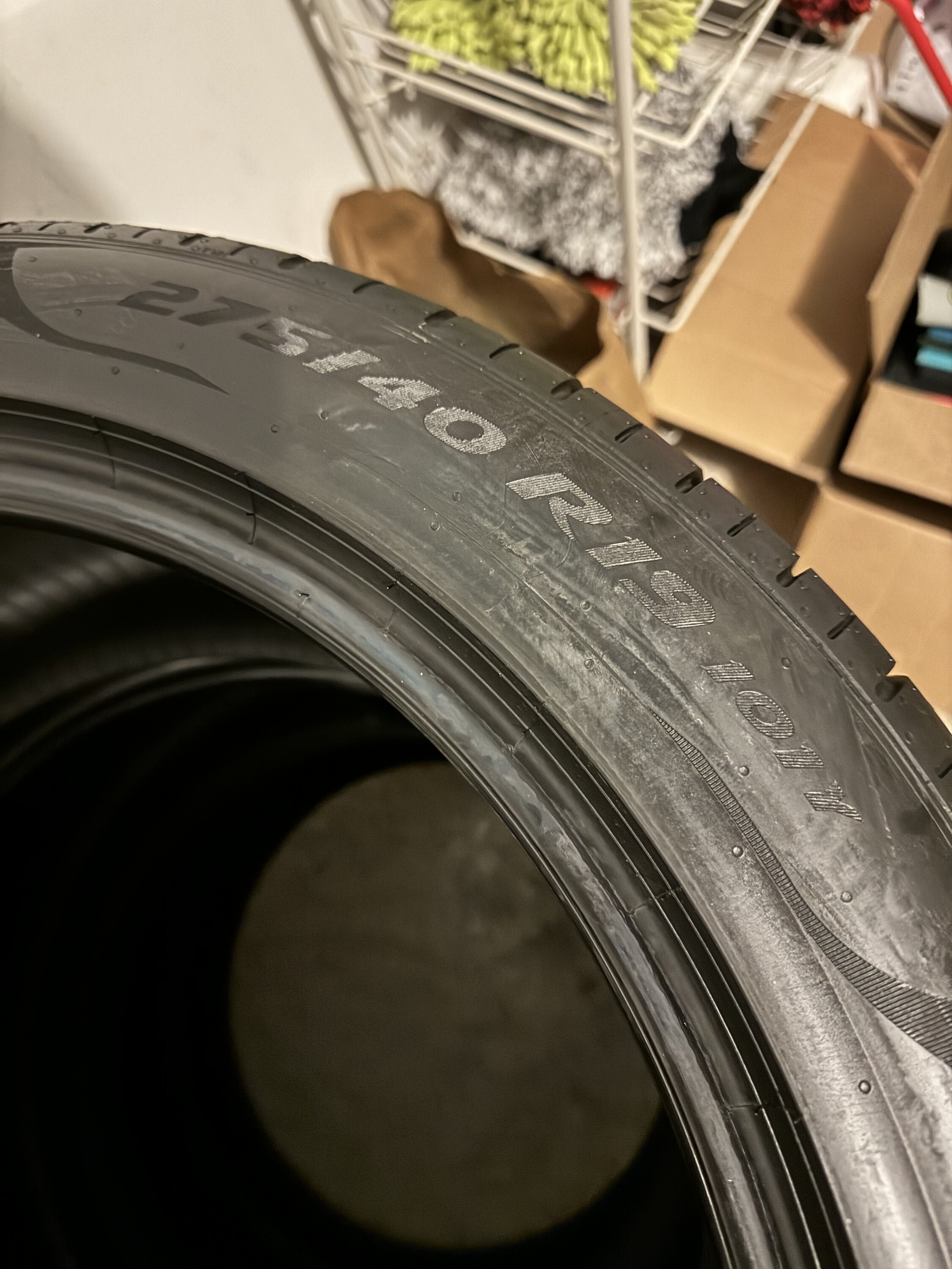 S650 Mustang Pirelli P Zero tires from my Dark Horse(delivery miles) IMG_0562