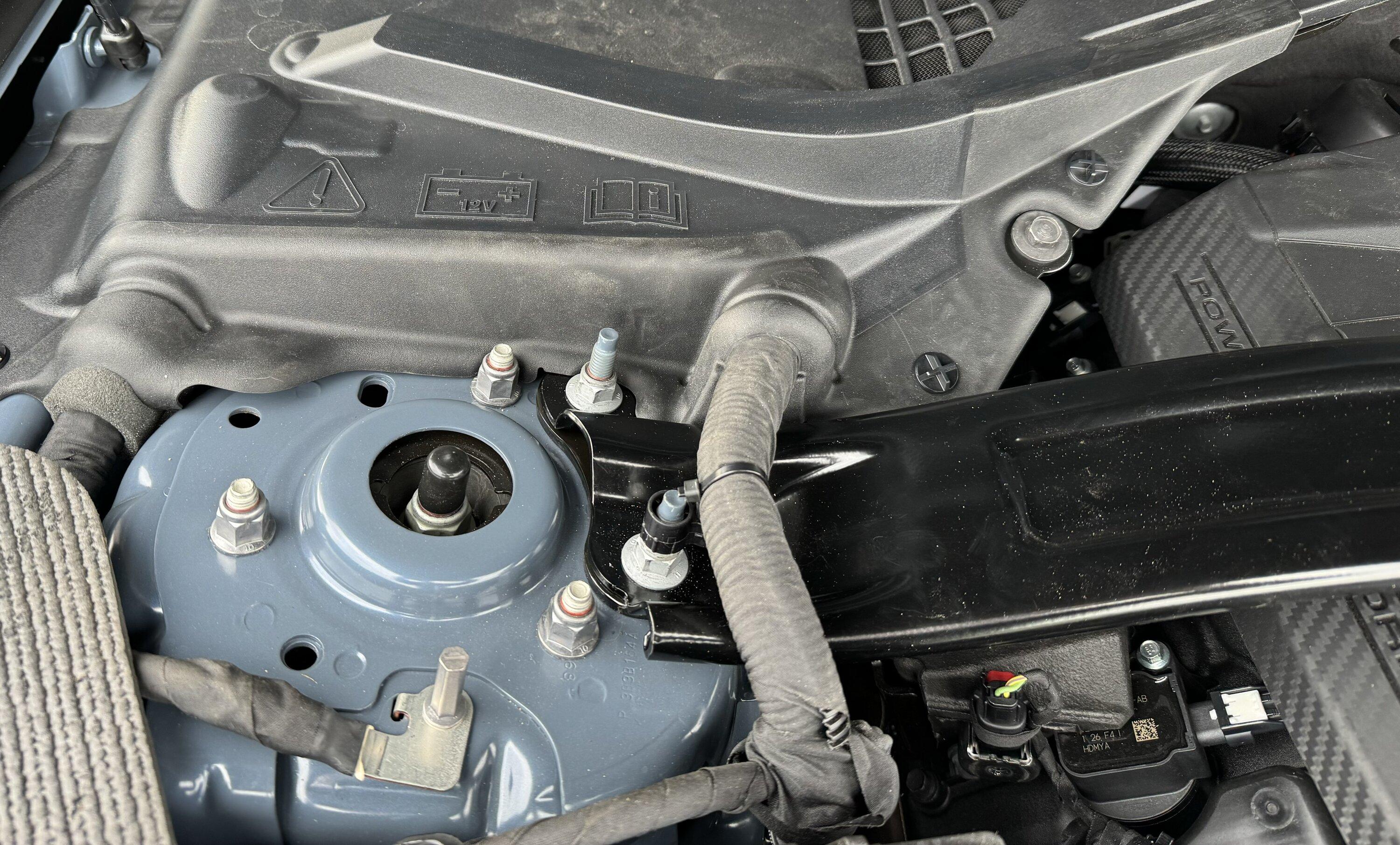 S650 Mustang DIY (photo essay) for Ford Performance under hood strut brace kit IMG_0643