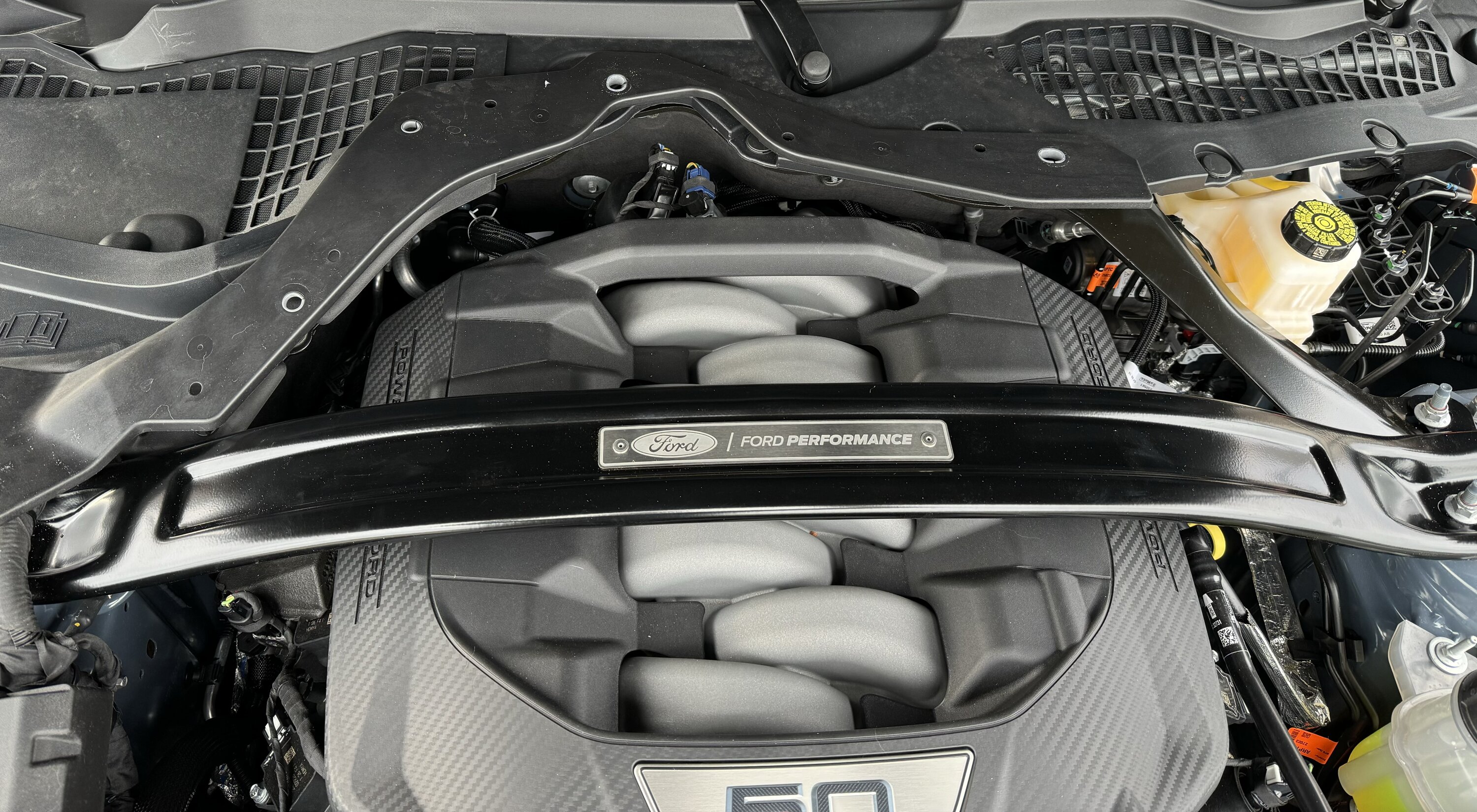 S650 Mustang DIY (photo essay) for Ford Performance under hood strut brace kit IMG_0646