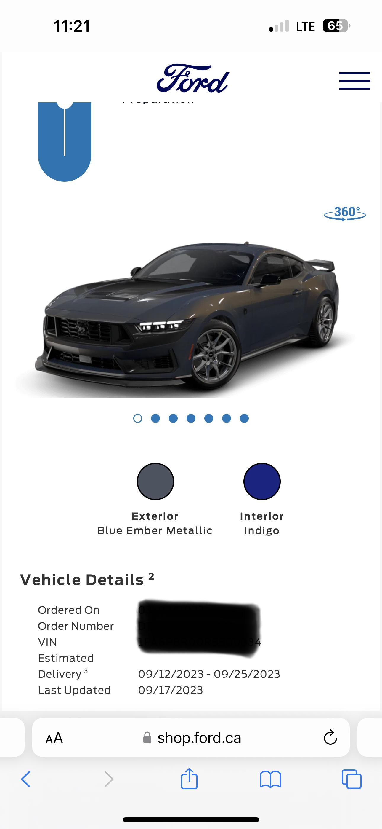 S650 Mustang Car Delivery & ETA IMG_1042