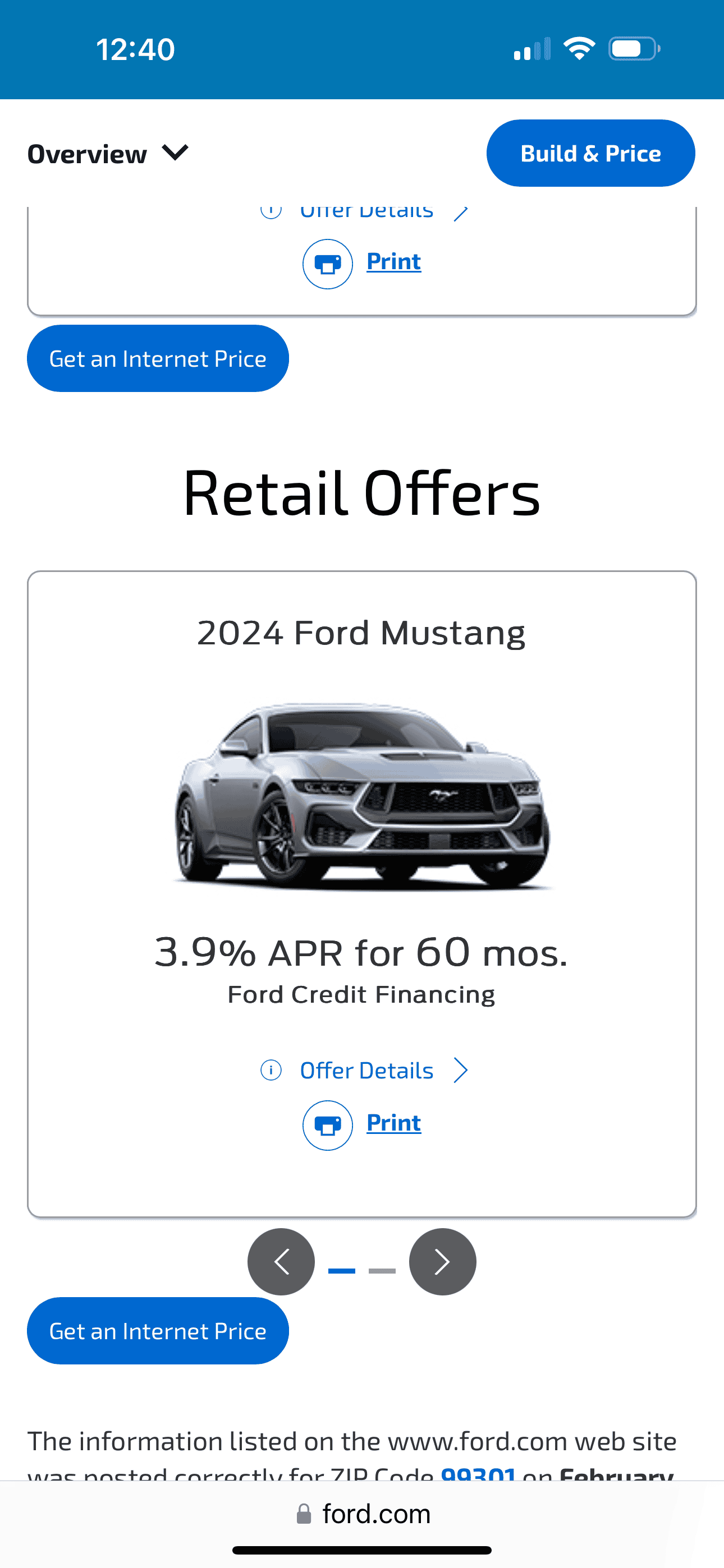 Current Interest Ford Interest Rates? Mustang7G 2024+ S650 Mustang