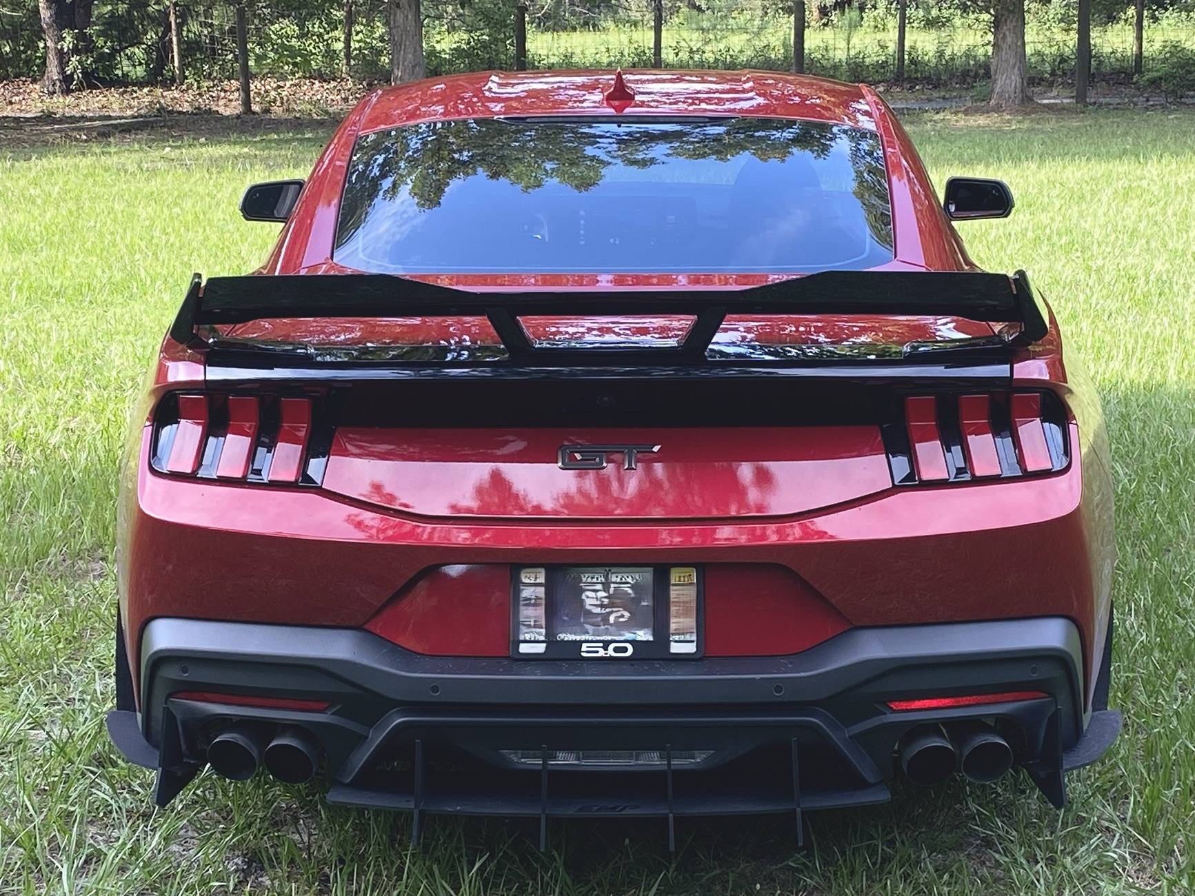 S650 Mustang EOS Carbon Fiber Front Splitter Extension IMG_1144