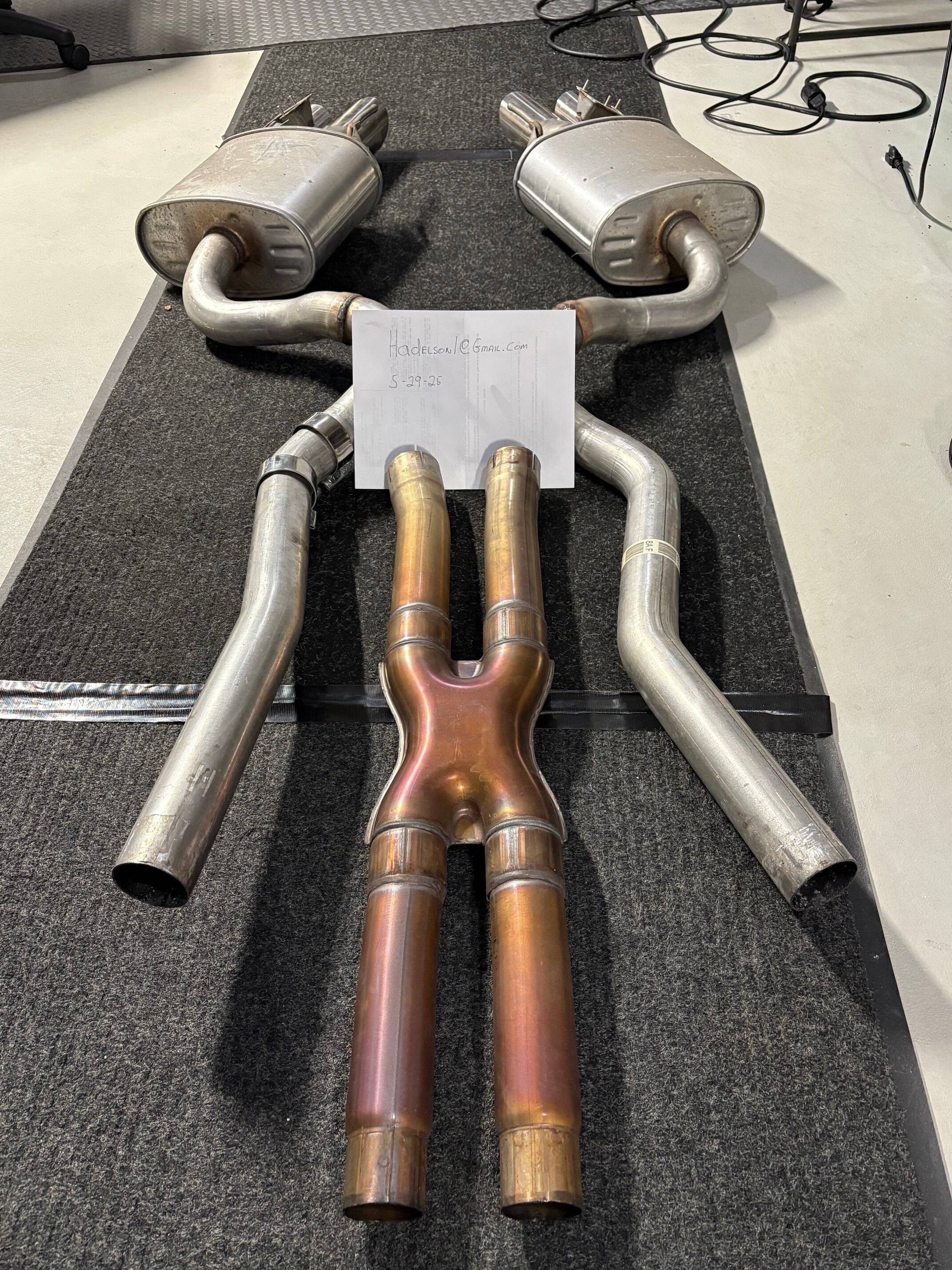 S650 Mustang 2024 Mustang Full Cat-Back Active Exhaust with MBRP X Pipe IMG_1223