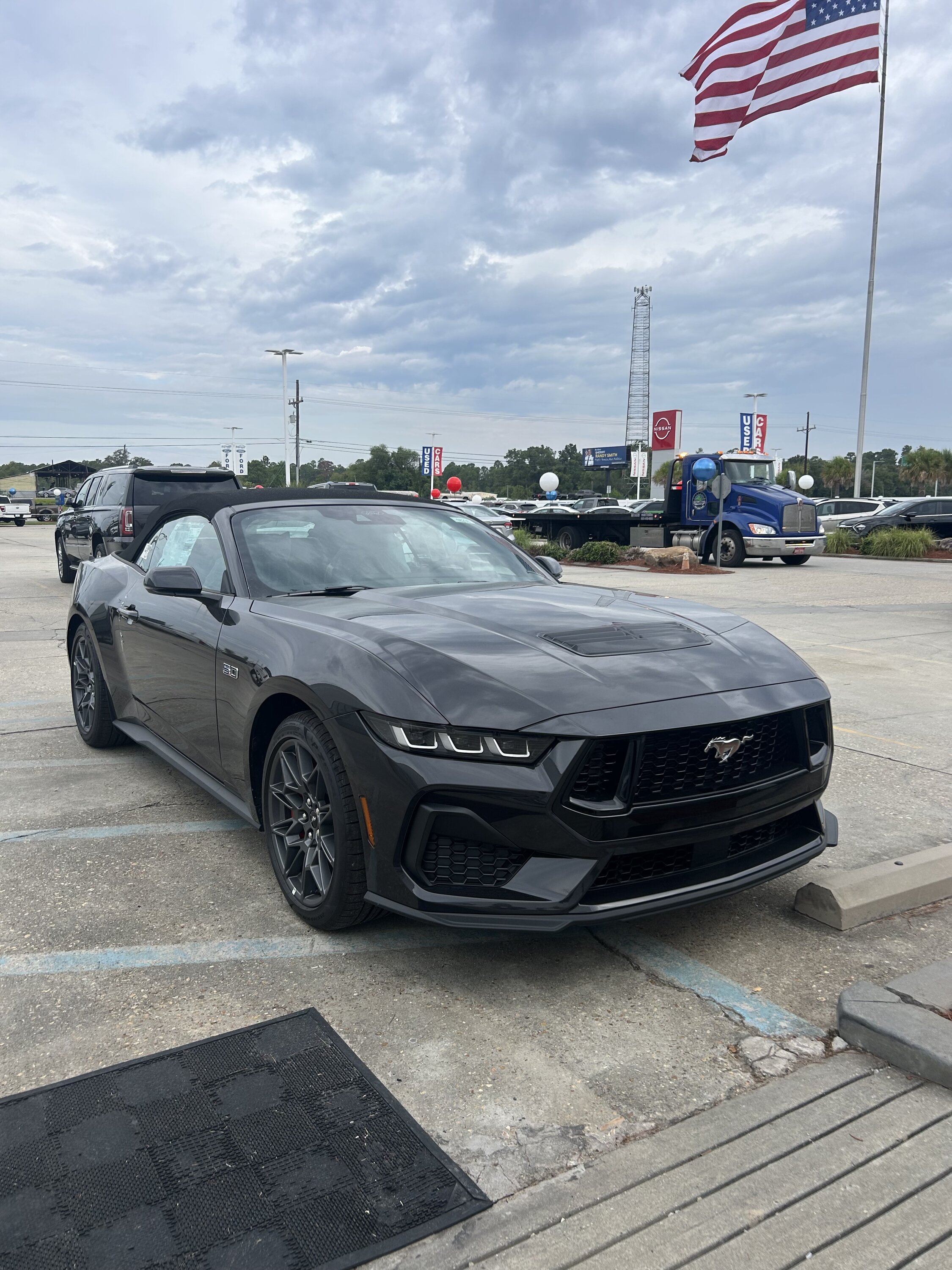 S650 Mustang Dark Matter Gray Convertible delivered IMG_1430