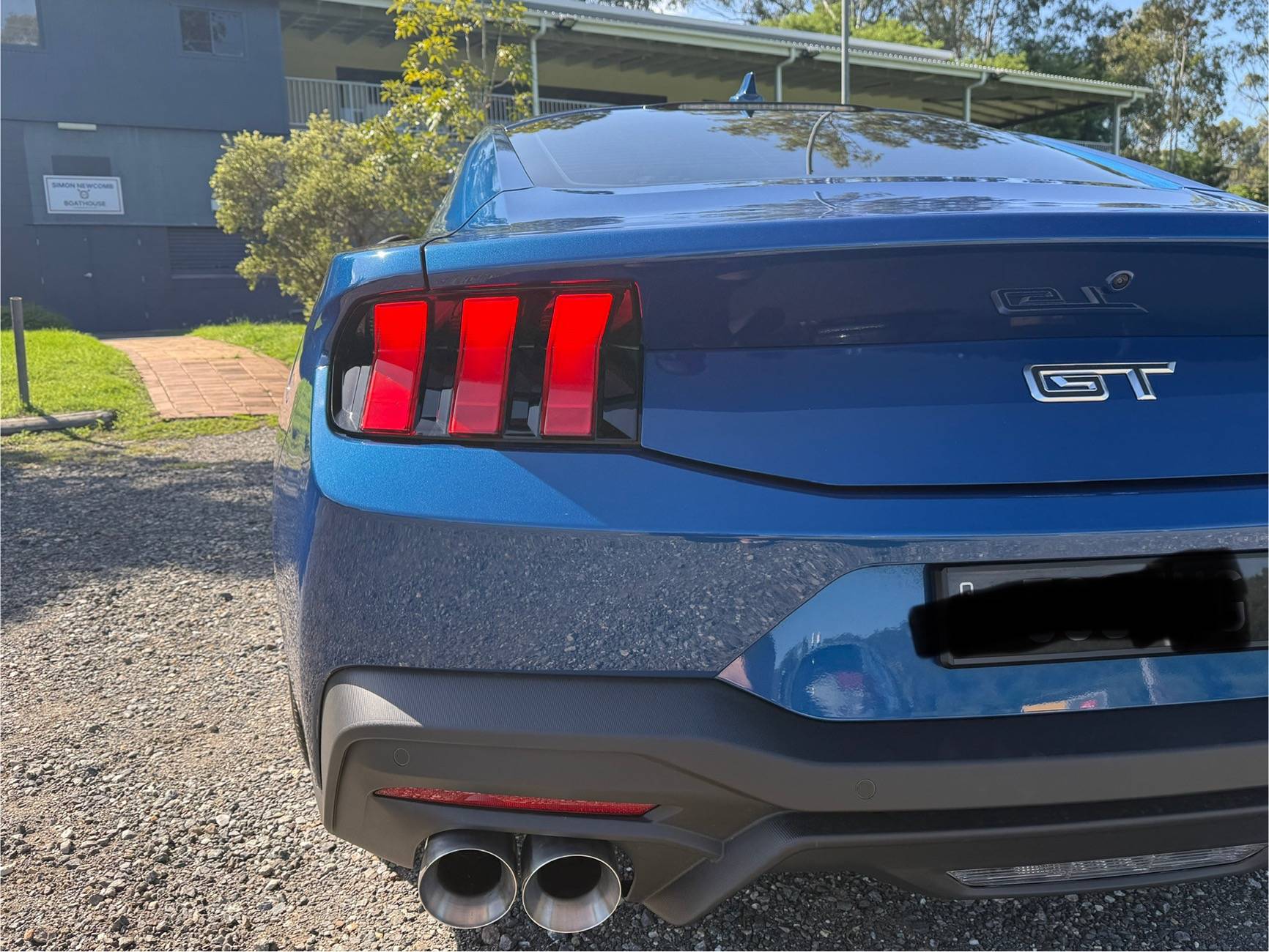 S650 Mustang Vapor Blue with 4" black tips IMG_1734