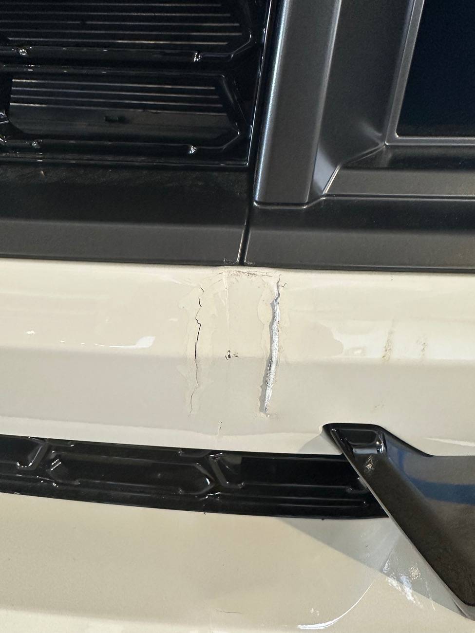 S650 Mustang 24 Dark Horse hit a sign. IMG_1758