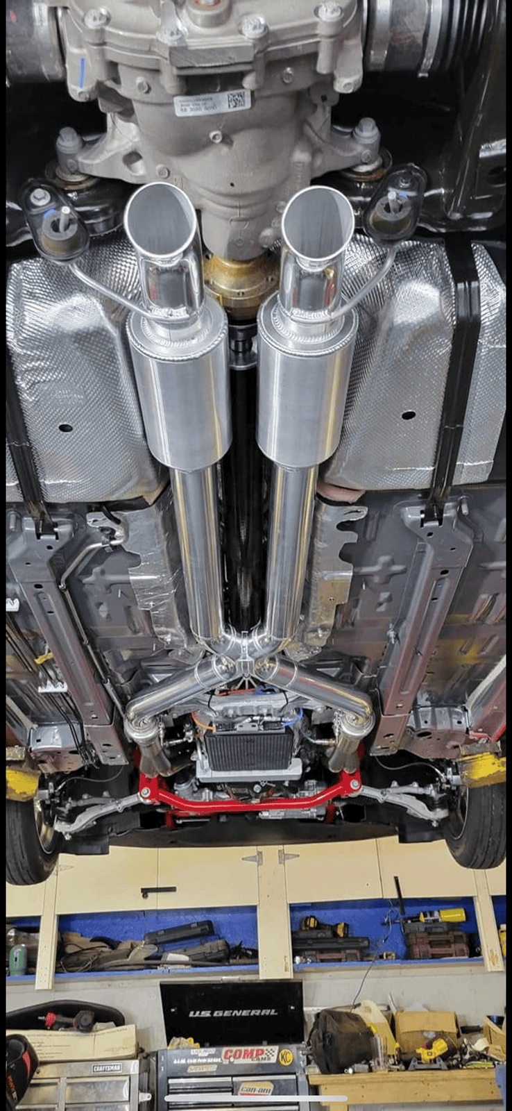 S650 Mustang What is the lightest weight exhaust system for the S650? IMG_1824