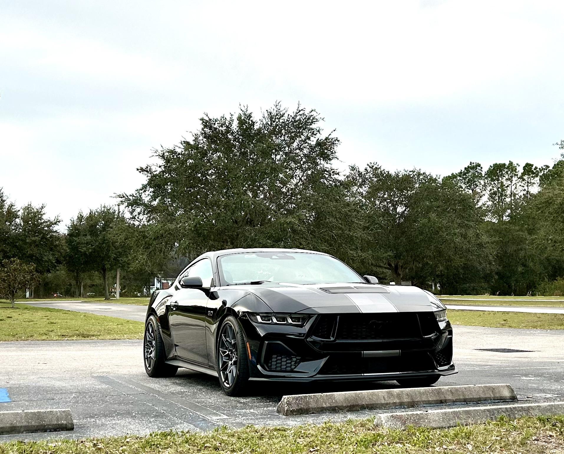 S650 Mustang Custom Super Snake Vinyl Stripes Installed IMG_1989