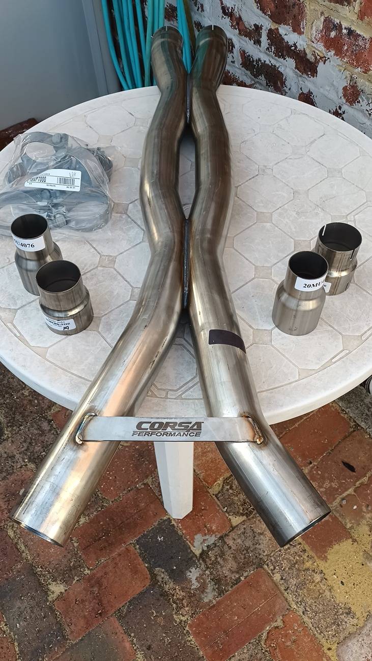 S650 Mustang 2015-2024 Ford Mustang GT/Dark Horse 5.0L Double X-Pipe exhaust resonator delete 3 inch IMG_20250416_084315670 (1)