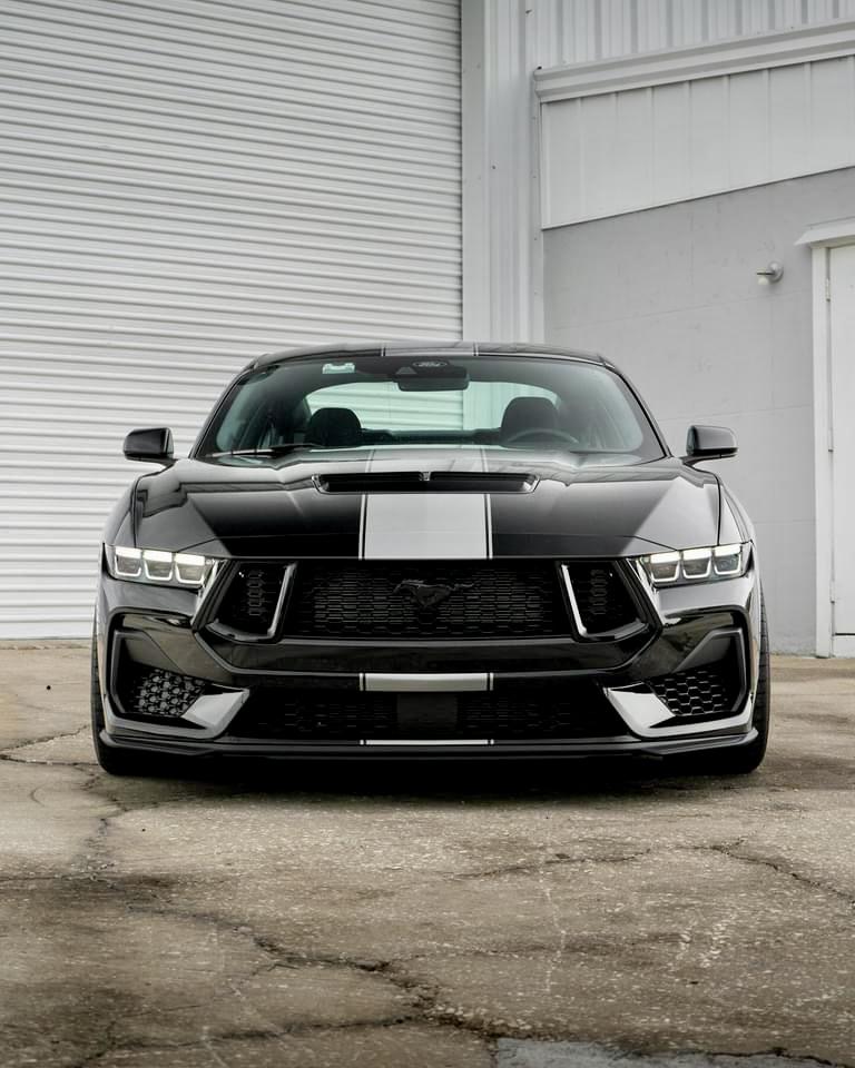 S650 Mustang Custom Super Snake Vinyl Stripes Installed IMG_2086