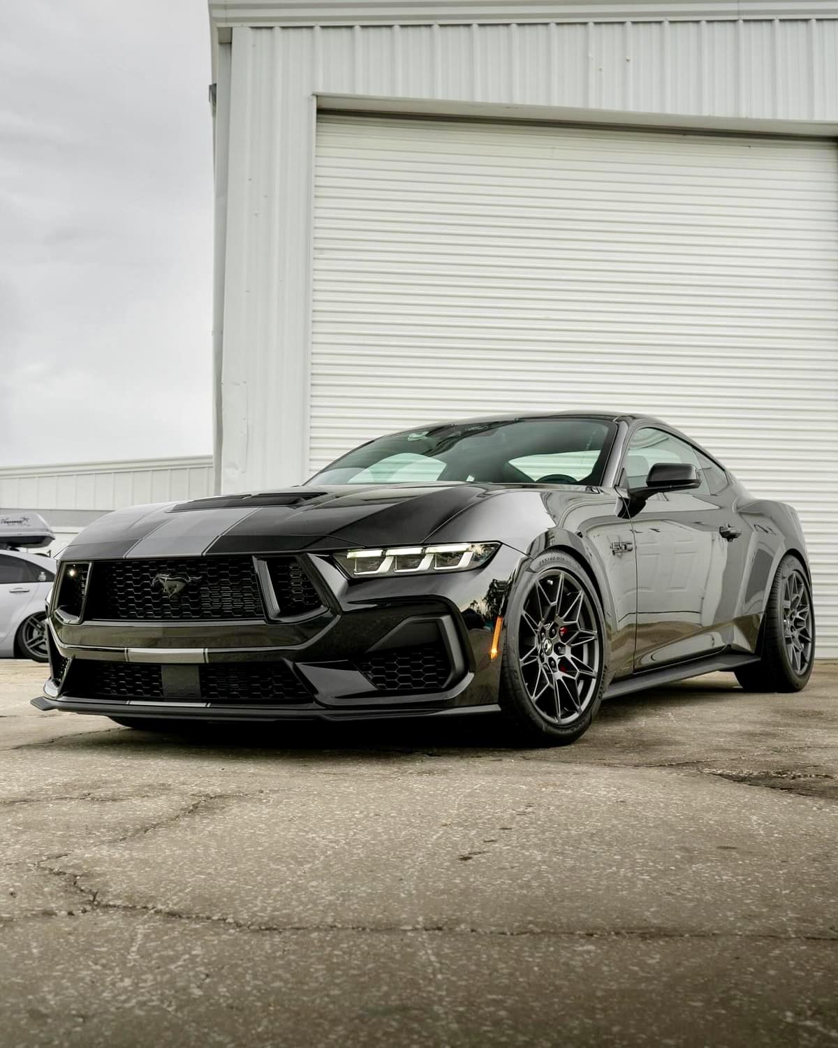 S650 Mustang Custom Super Snake Vinyl Stripes Installed IMG_2088