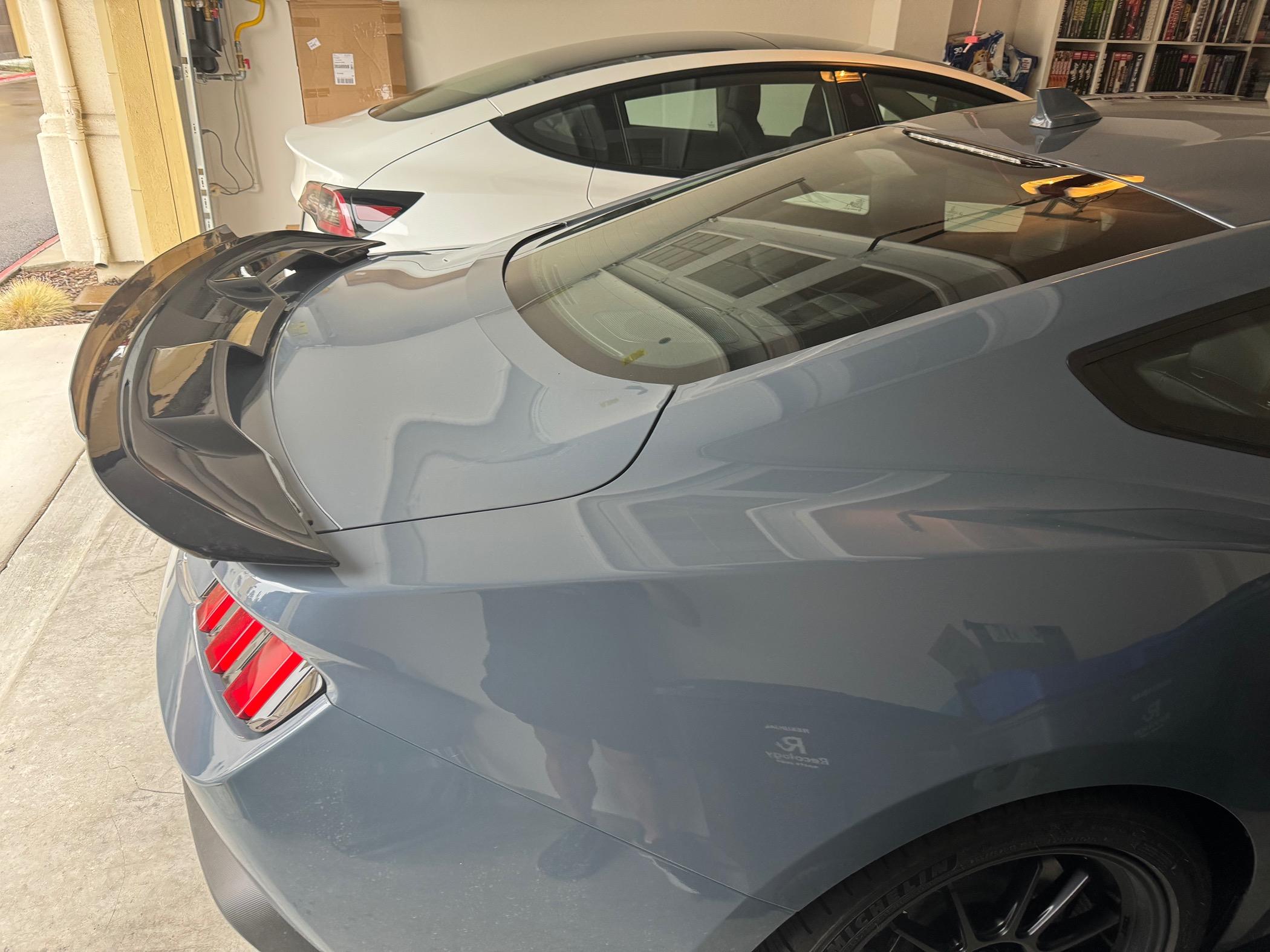 S650 Mustang Installed Steeda GT500 spoiler IMG_2108