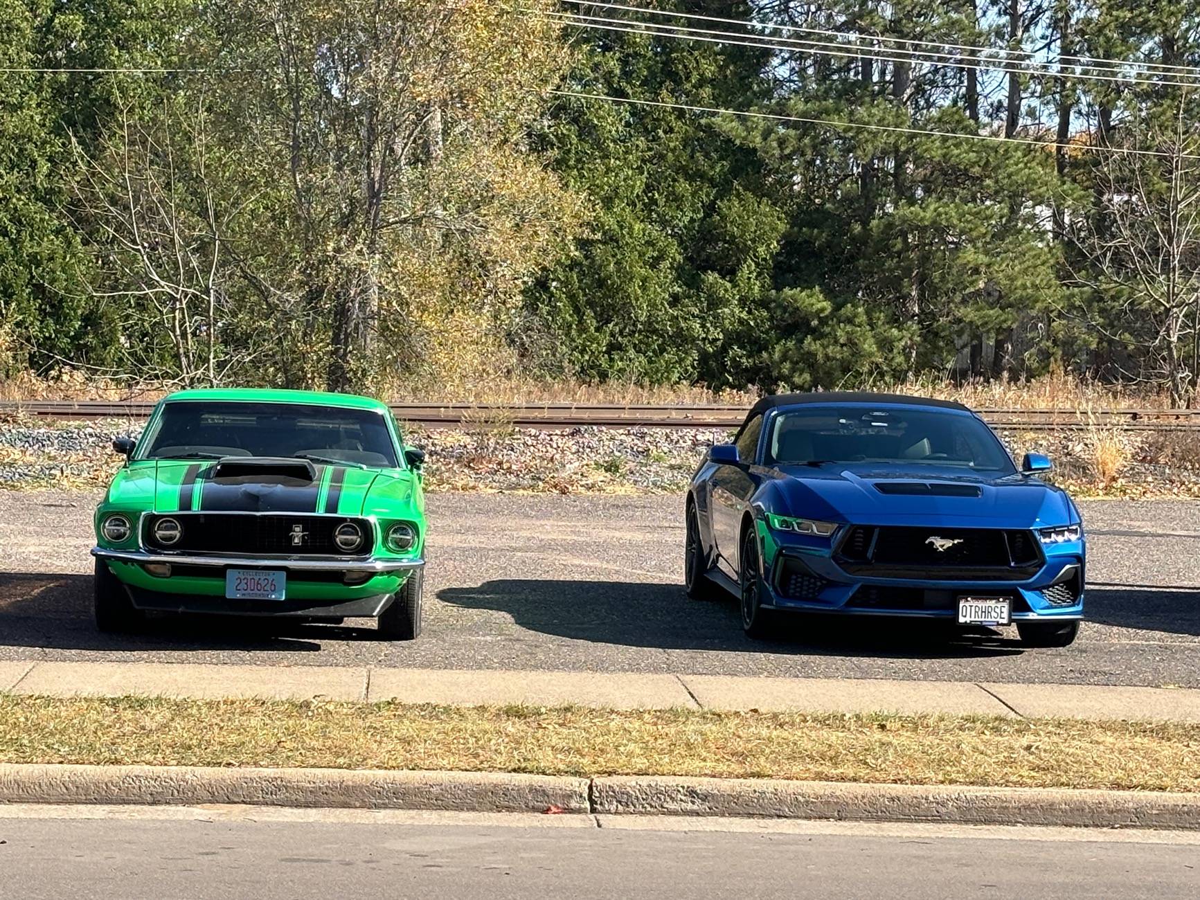 S650 Mustang Two Mustang Muscle Cars built 55 years apart. IMG_2137