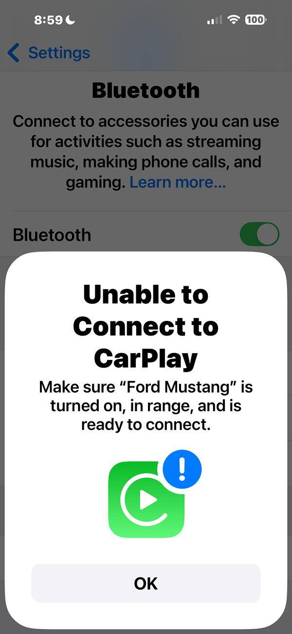 S650 Mustang IOS 18 issues IMG_2469
