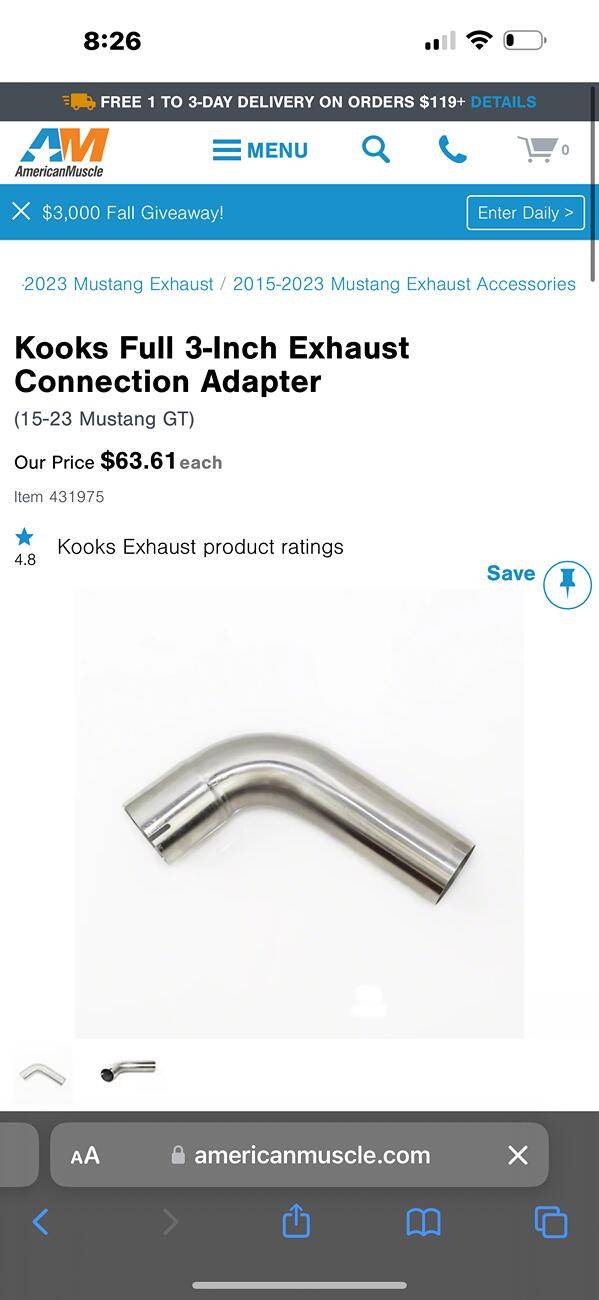 S650 Mustang Kook’s LT and Corsa Extreme Cat Back NOT COMPATIBLE!!! 😡 IMG_2498