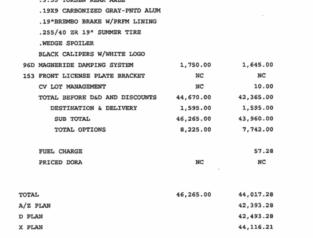 S650 Mustang Dealer Invoice + A, D, X & Z-Plans IMG_2585